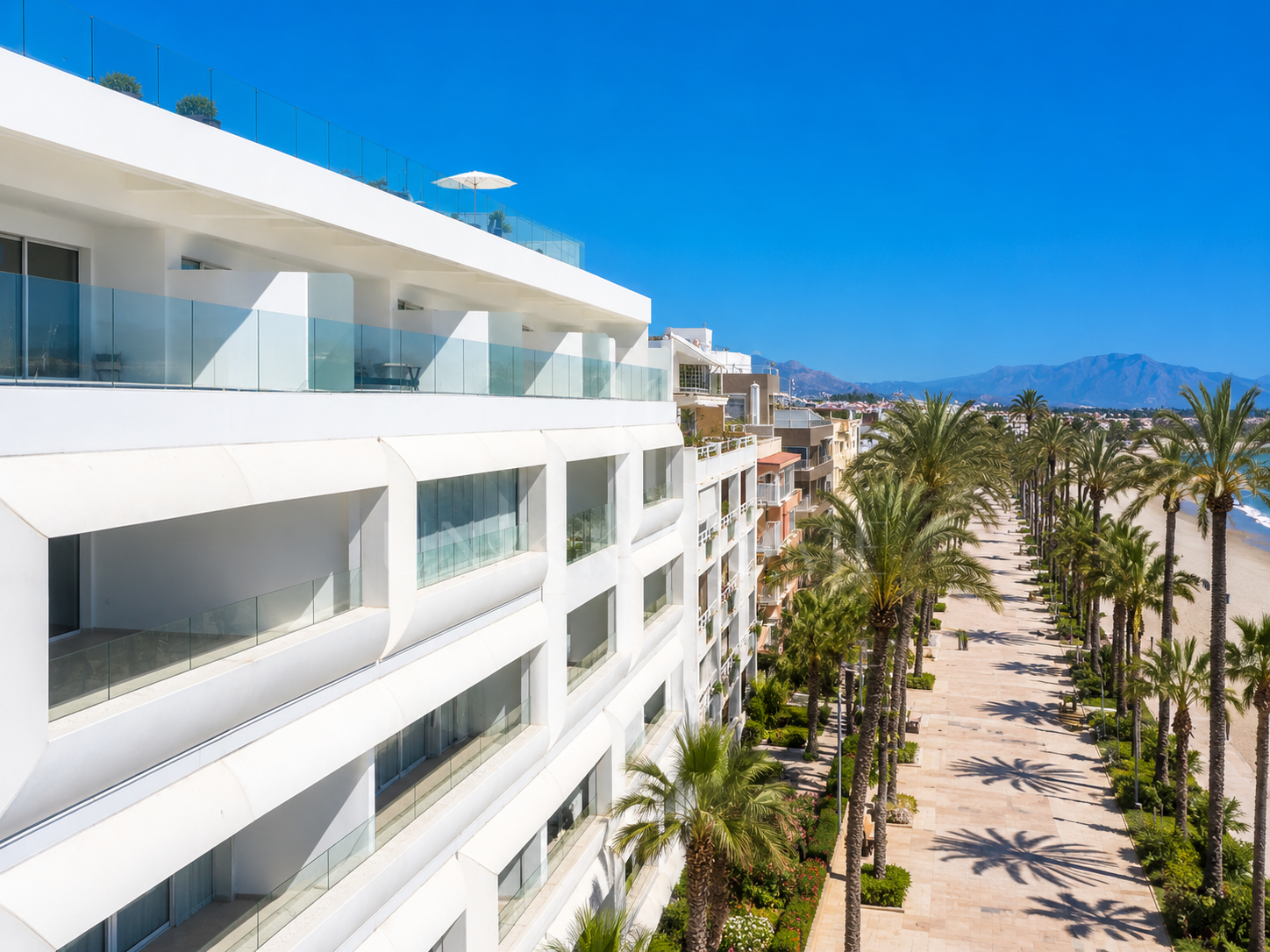 Apartment in Darya - Modern Development Fronline Sea on the Beach Promenade of Estepona Center