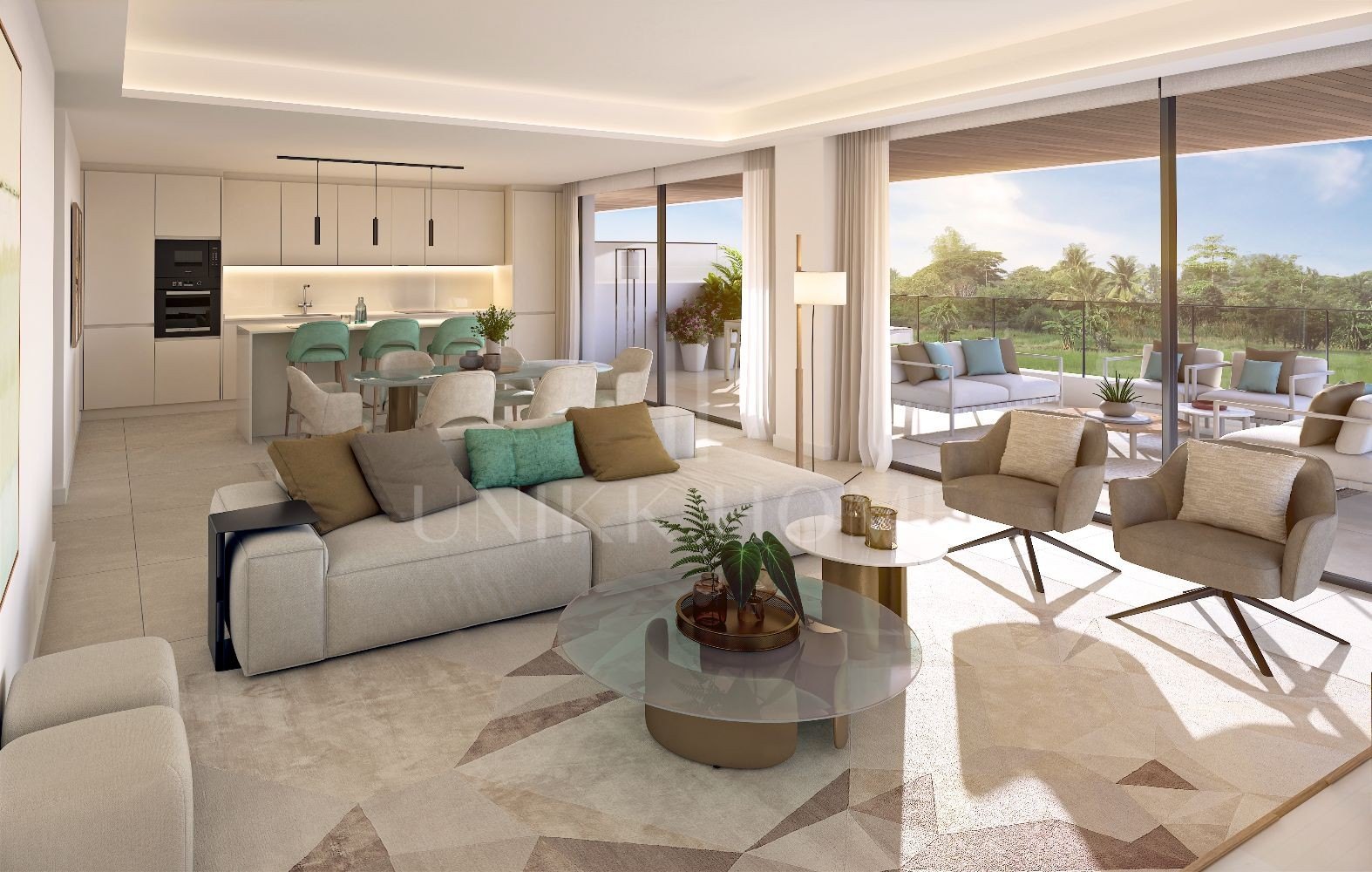 APARTAMENTO A ESTRENAR DE ALTA CALIDAD EN PLANTA BAJA CON JARDÍN EN ATALAYA - NUEVA MILLA DE ORO - ESTEPONA