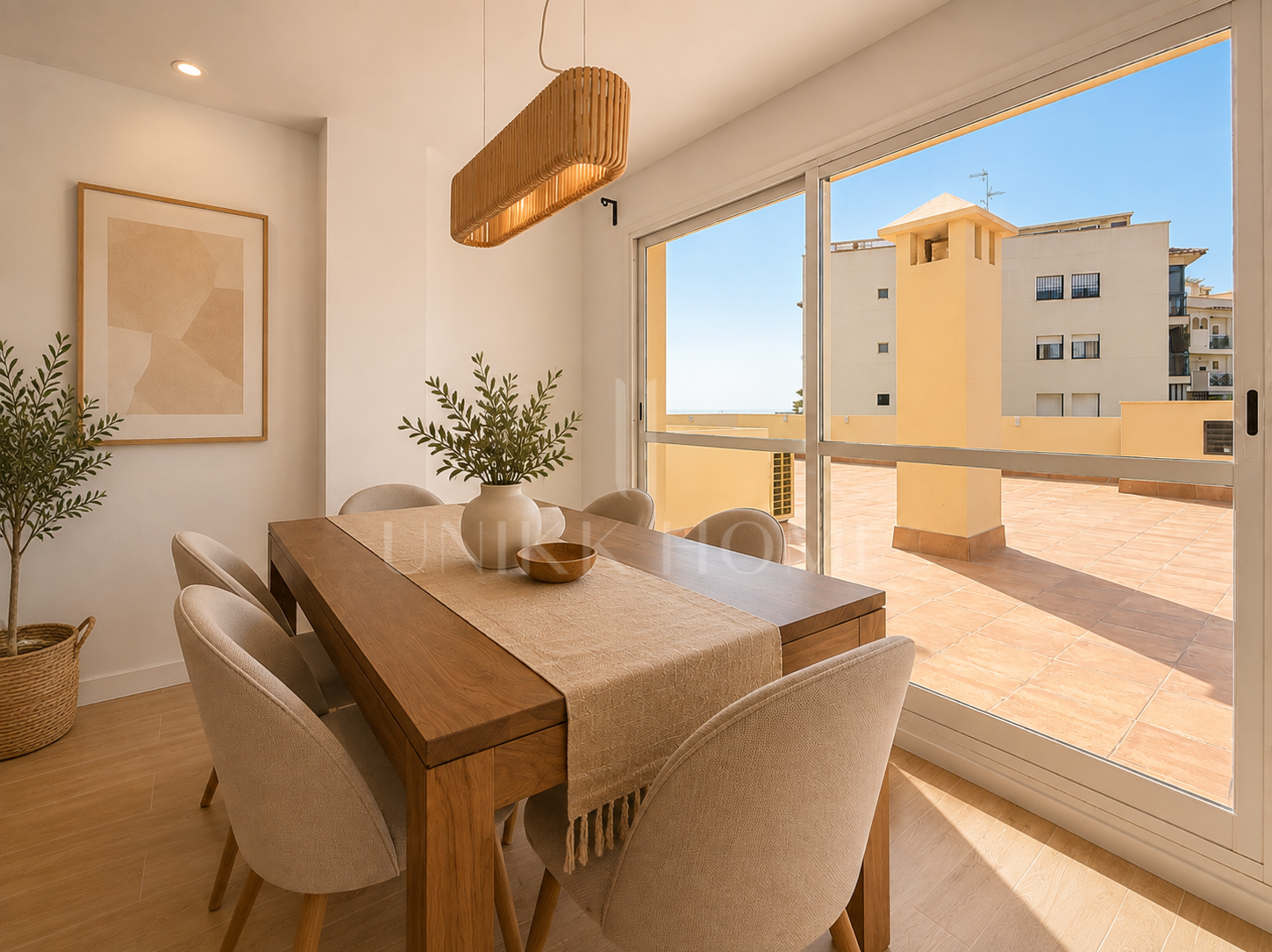 Precioso apartamento reformado con vistas al mar y gran terraza en el centro de Estepona