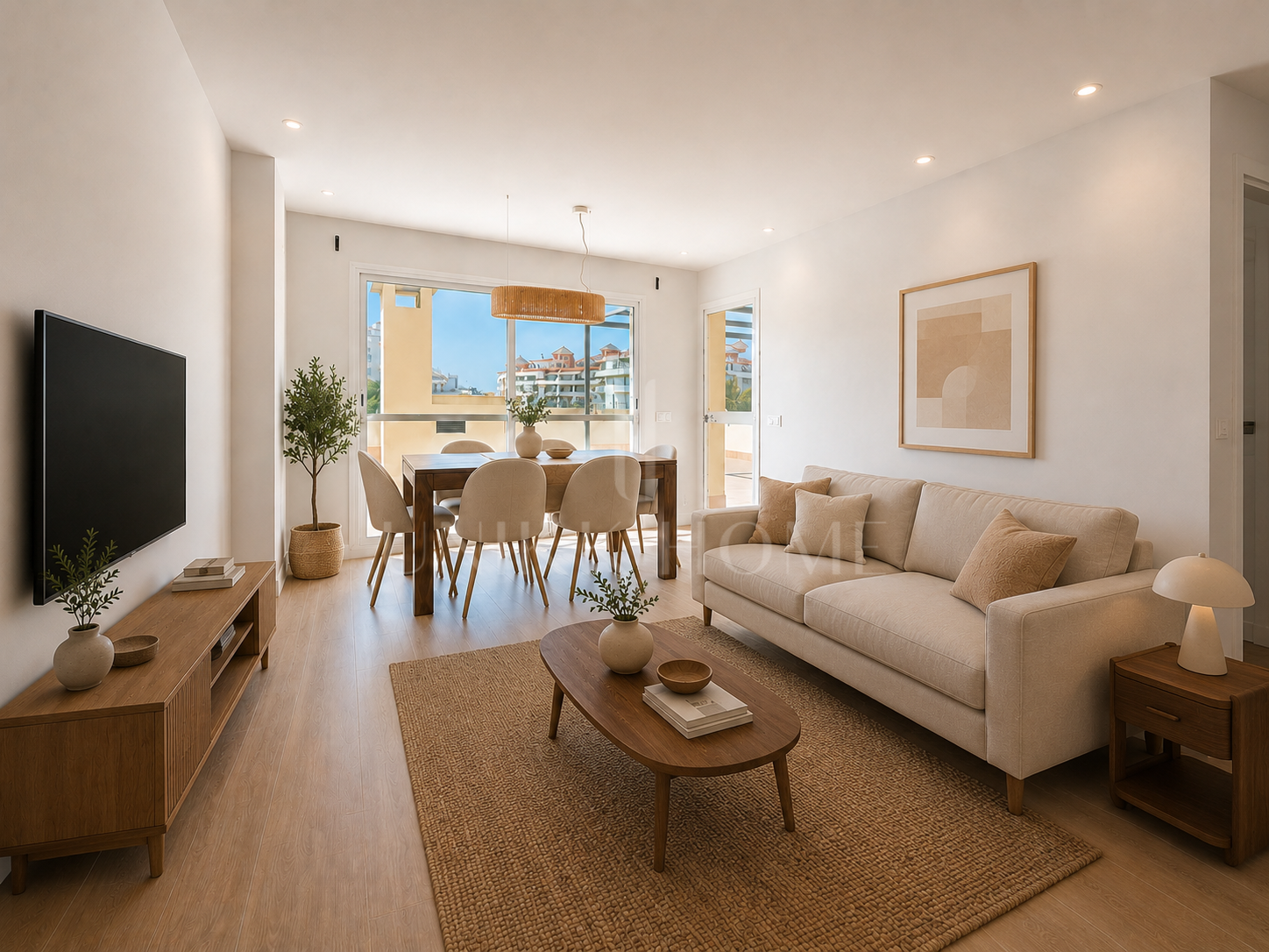 Precioso apartamento reformado con vistas al mar y gran terraza en el centro de Estepona