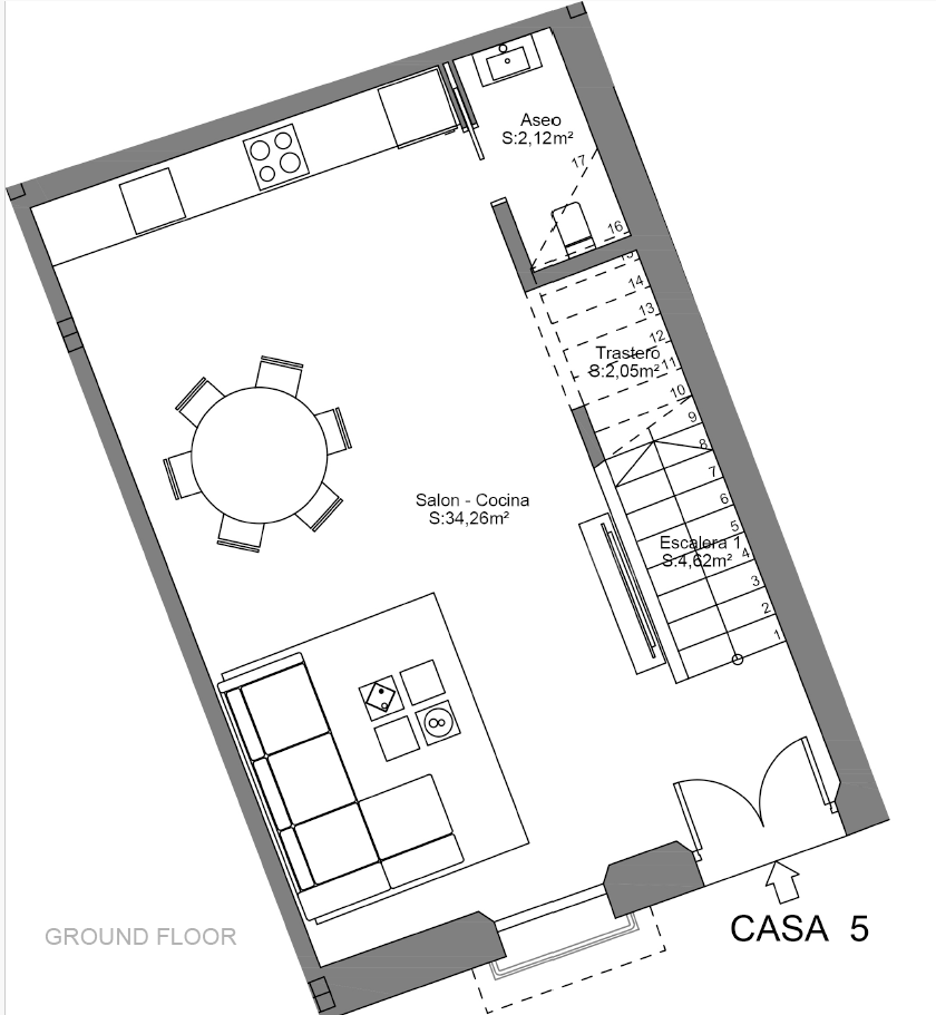 Turn Key 3-Bedroom Townhouse with Private Terrace plus Solarium in Estepona Old Town