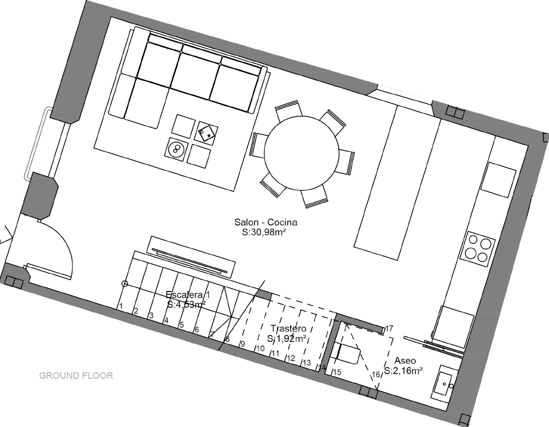 Brand-New Townhouse with Private Rooftop Terrace, Steps from the Beach in Estepona Old Town