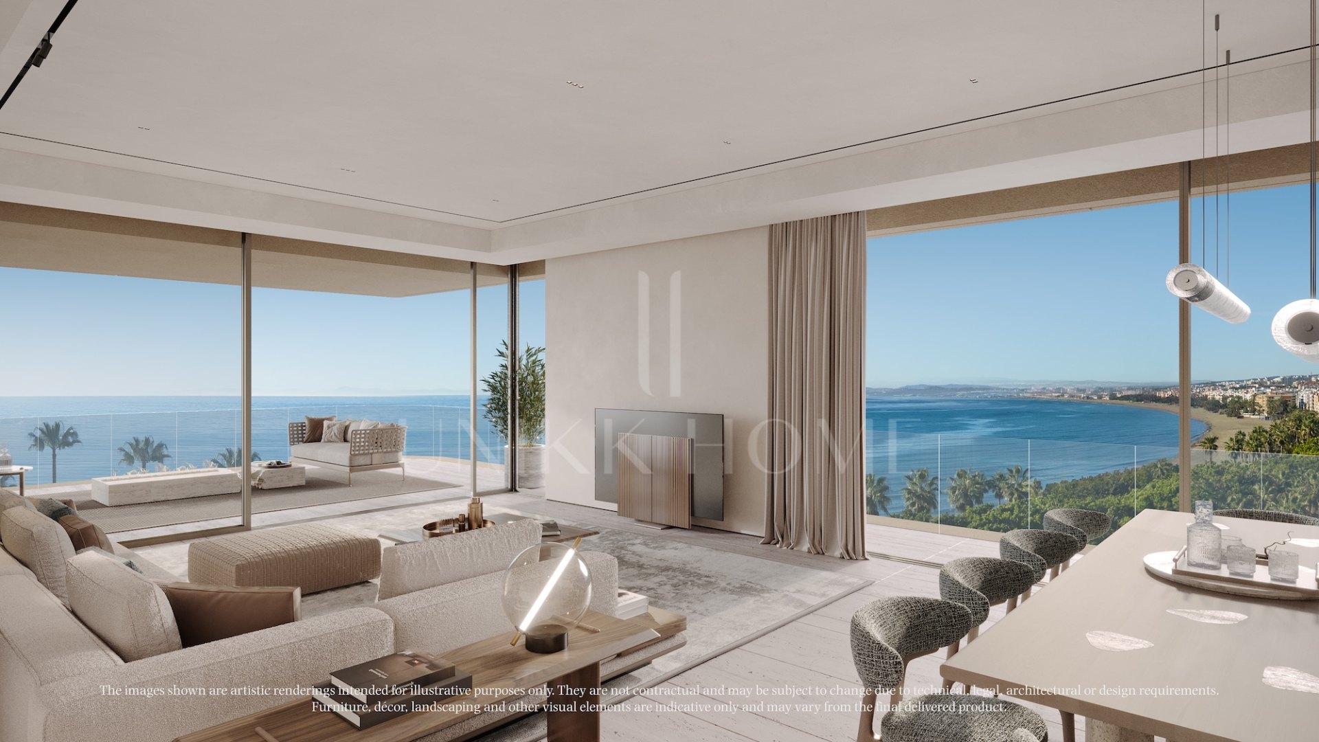 Exceptional 4-Bedroom Beachfront Residence with Expansive Terrace in Estepona