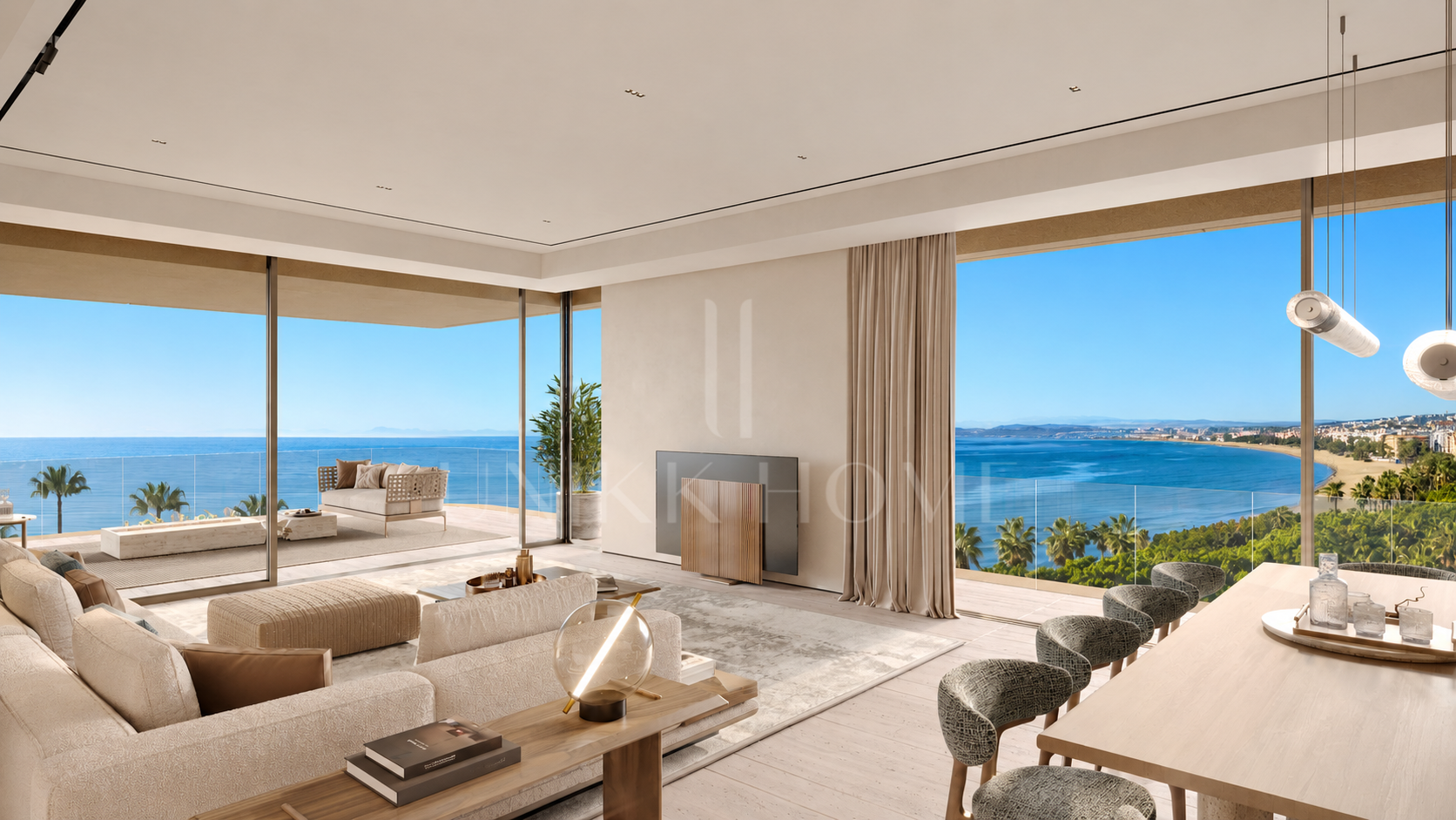 Exceptional 4-Bedroom Beachfront Residence with Expansive Terrace in Estepona