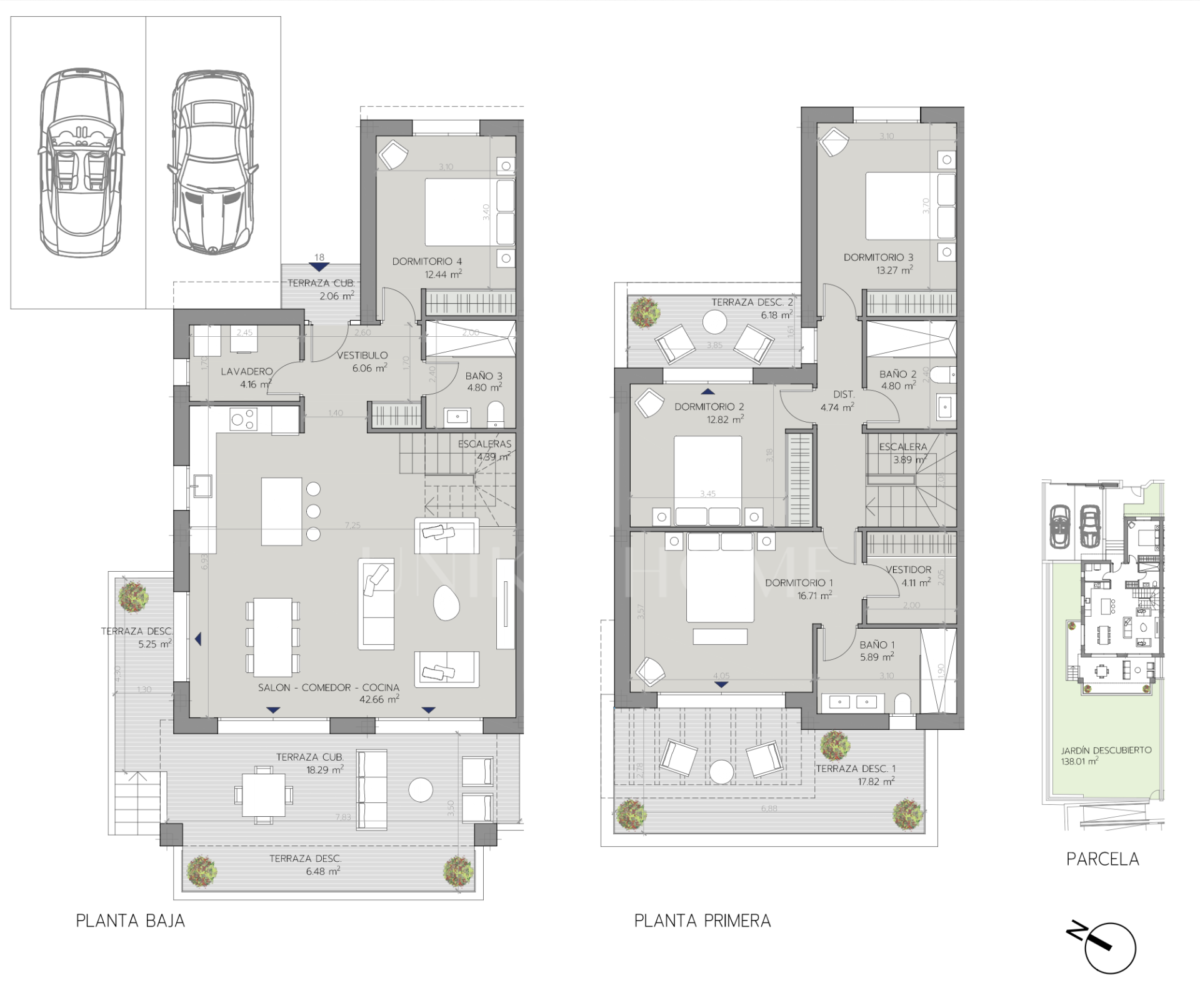 4 bedrooms brand new house with private garden in a gated development with a swimming pool in Estepona Golf