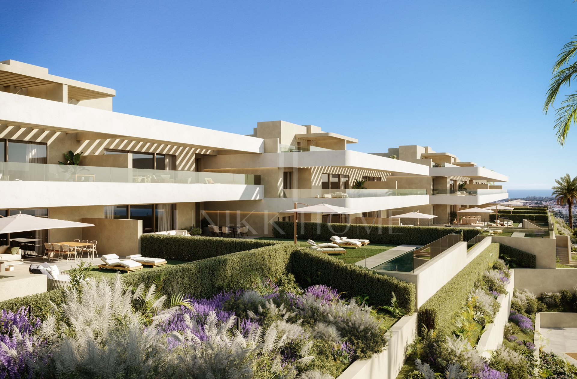 Ground Floor Apartment with Private Garden and Direct Access Basement– New Golden Mile, Estepona