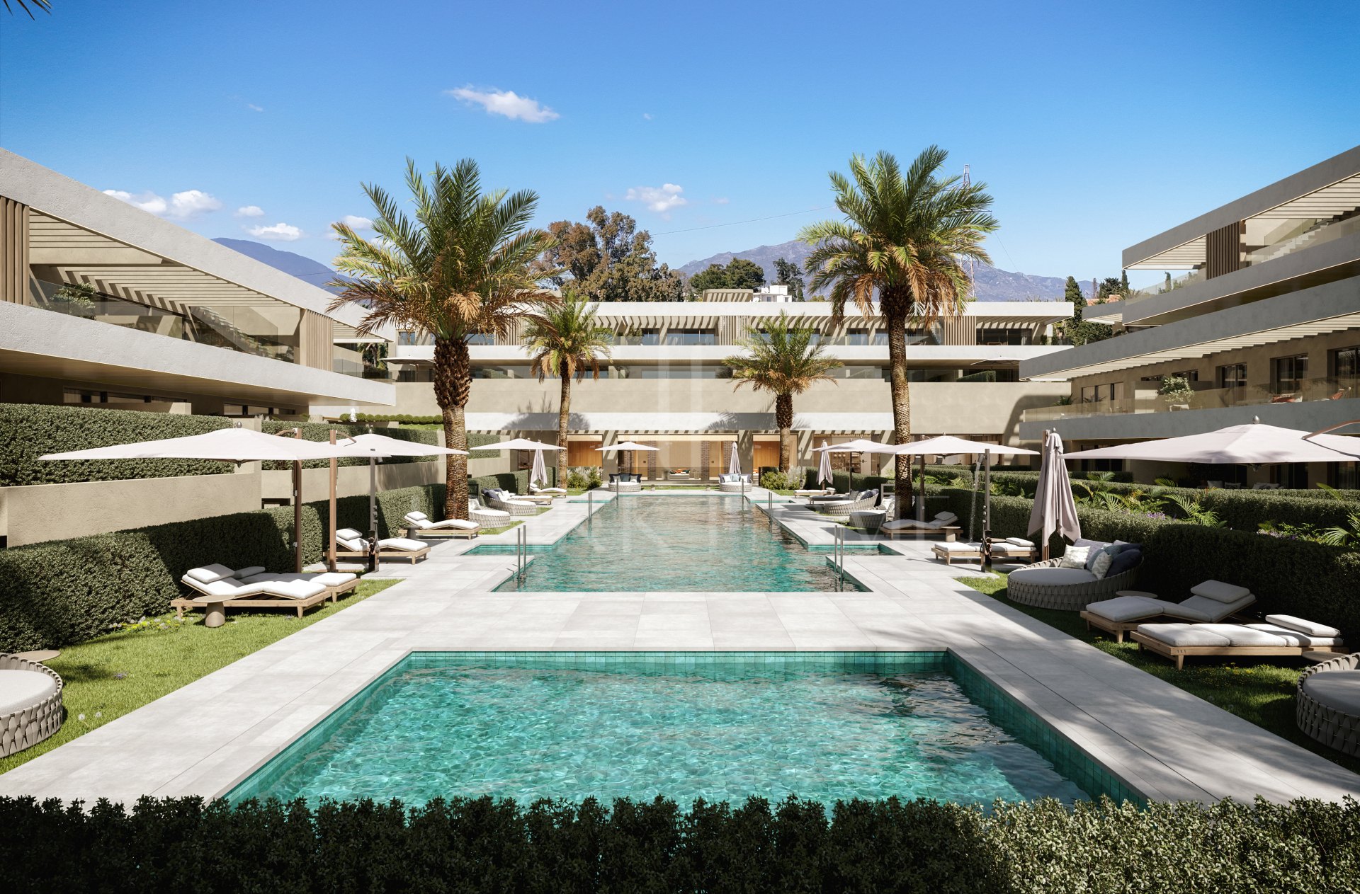 Ground Floor Apartment with Private Garden and Direct Access Basement– New Golden Mile, Estepona