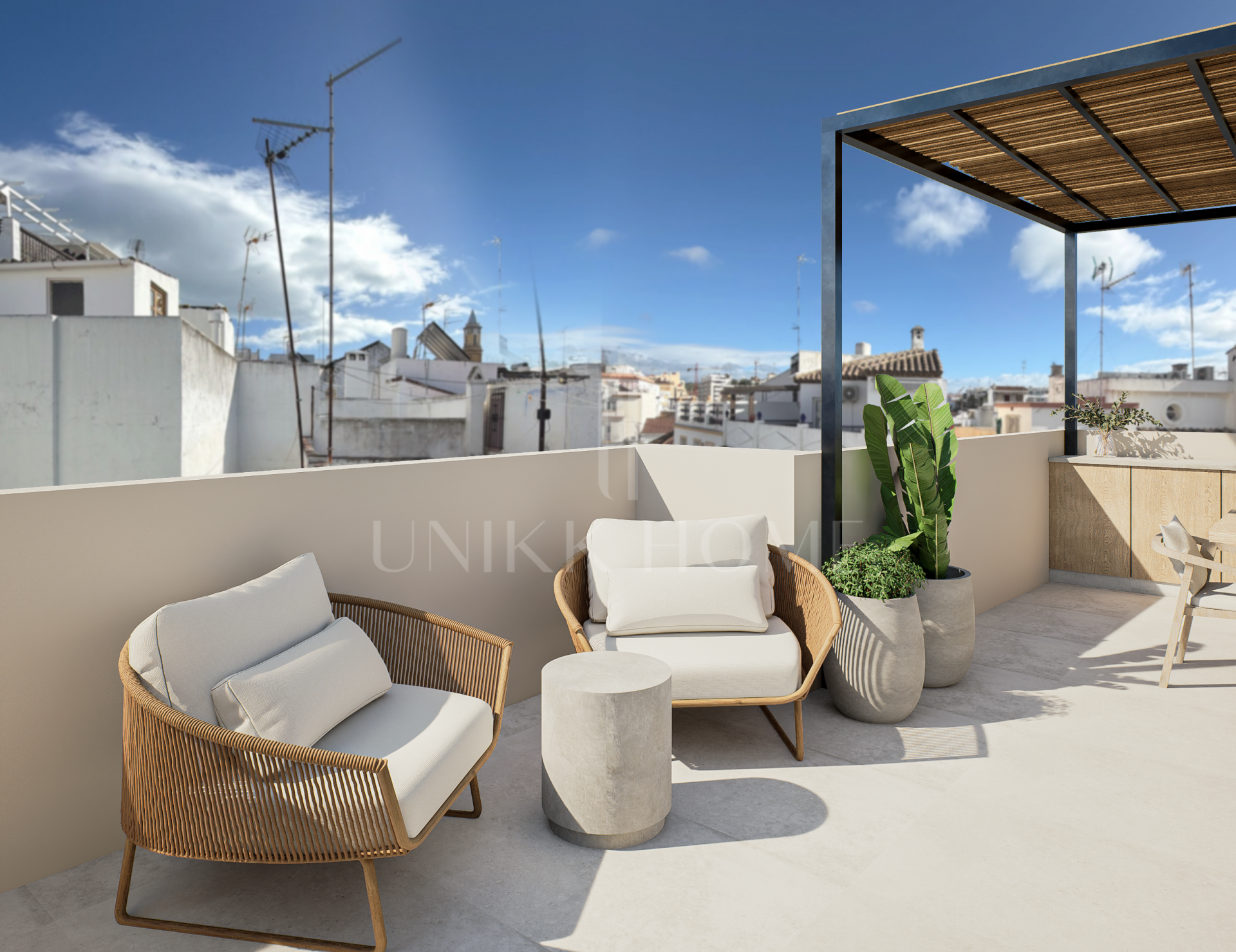 Charming Renovated House with Terrace in Estepona Old Town