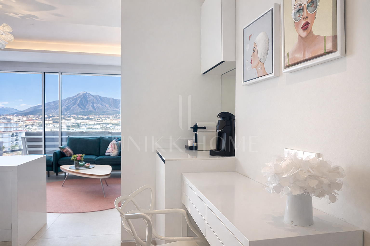 Penthouse in Darya - Modern Development Fronline Sea on the Beach Promenade of Estepona Center