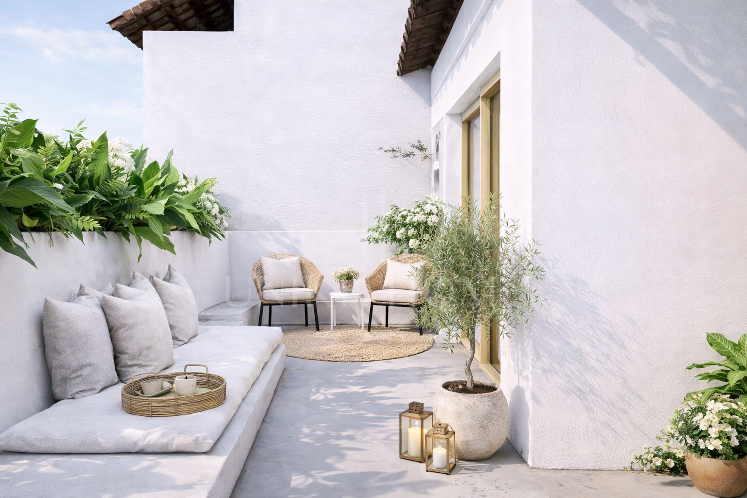 Duplex con terrazas privadas - moderno y amueblado - en el corazón del Casco Antiguo de Estepona.