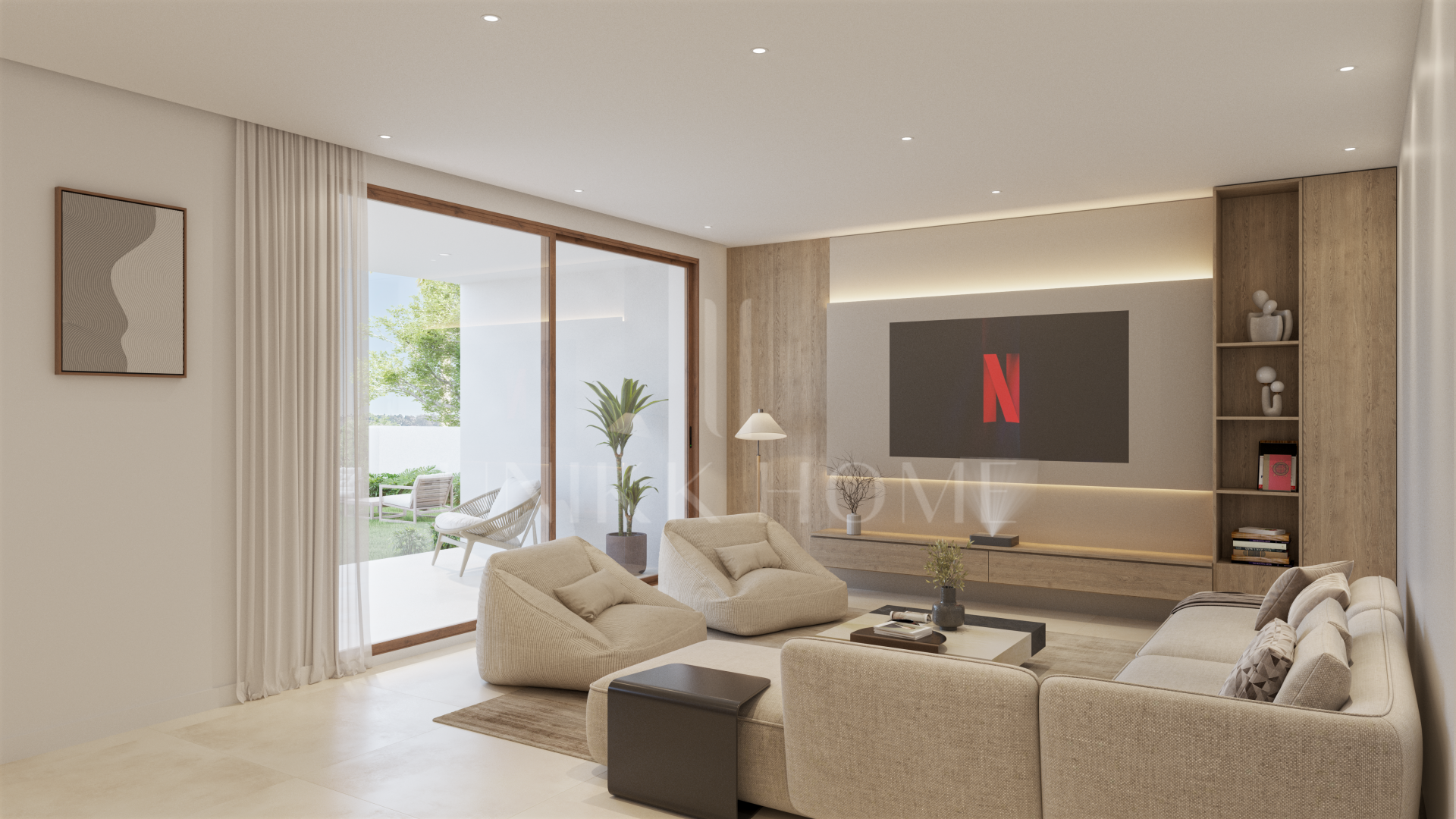 Contemporary 4-bedroom villa with private pool on the frontline of the golf course