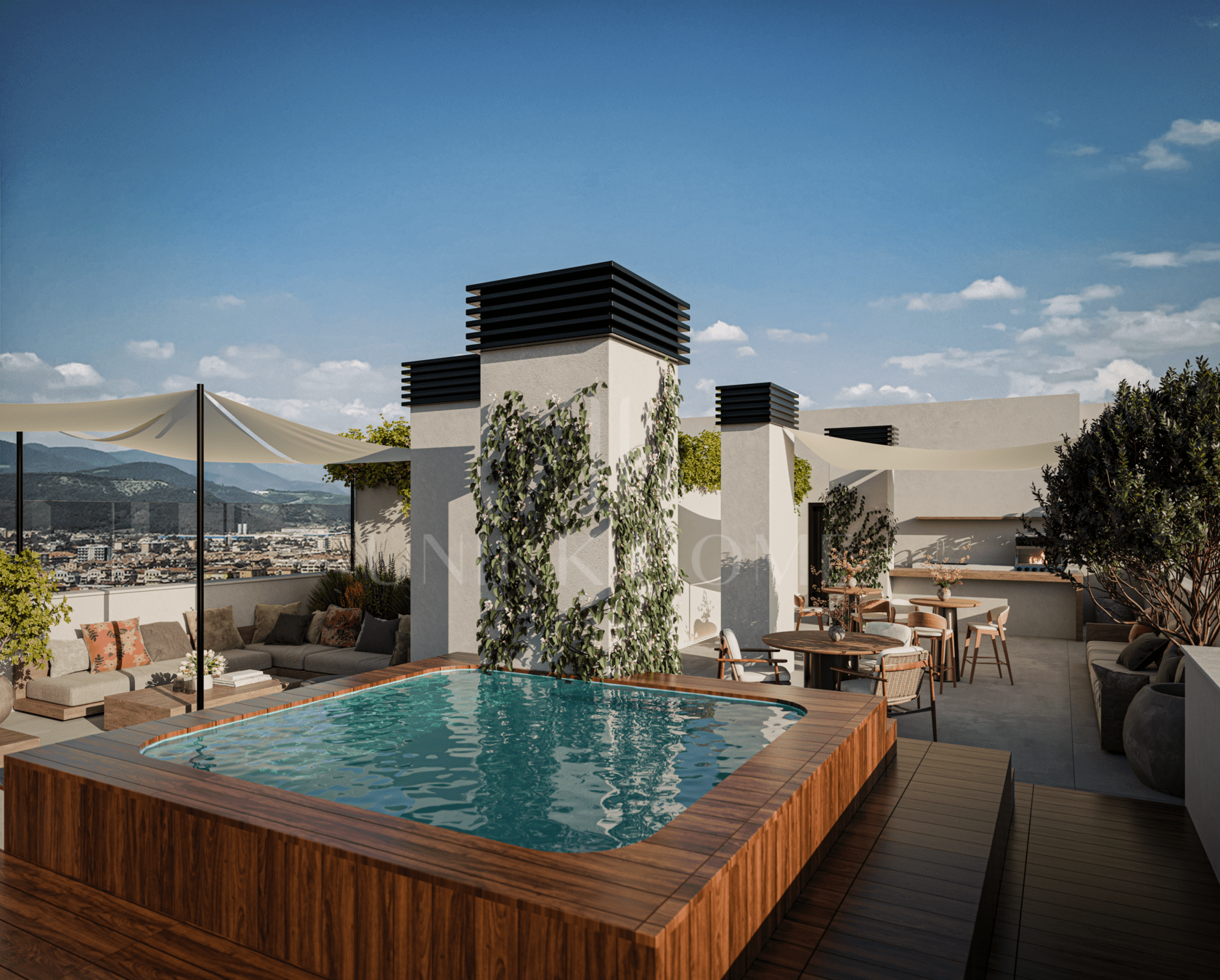 Penthouse in new building with resort comunal amenties sauna, jacuzzi, and gym - Las Mesas, Estepona