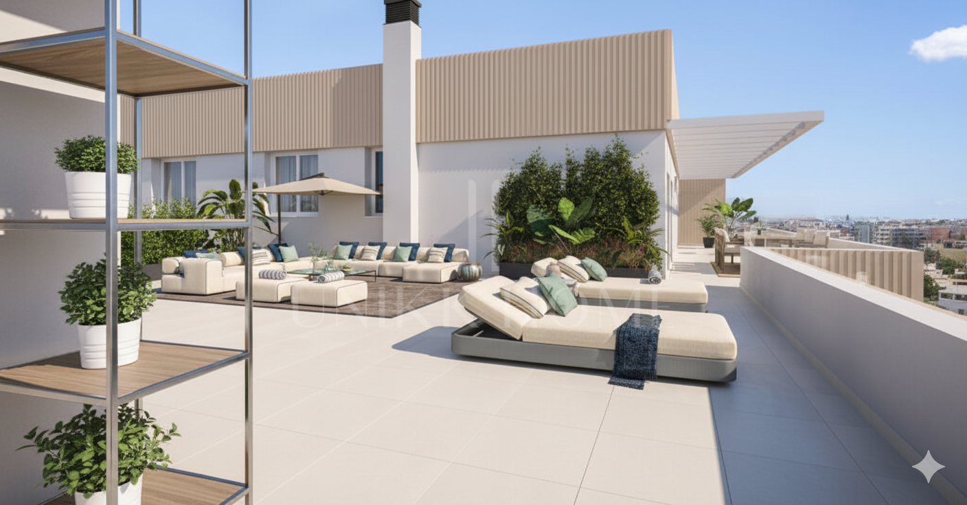 Ático con Solárium en Complejo con Piscina Cubierta y Gimnasio - Estepona Centro