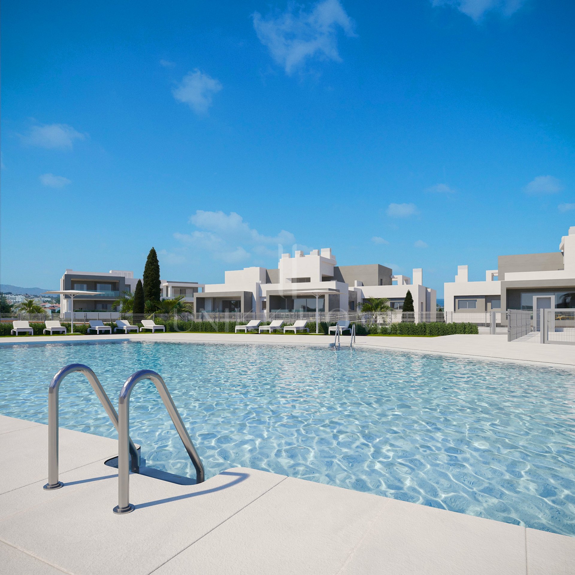 Elegante apartamento de obra nueva de 3 dormitorios con terraza y servicios comunitarios premium en Estepona