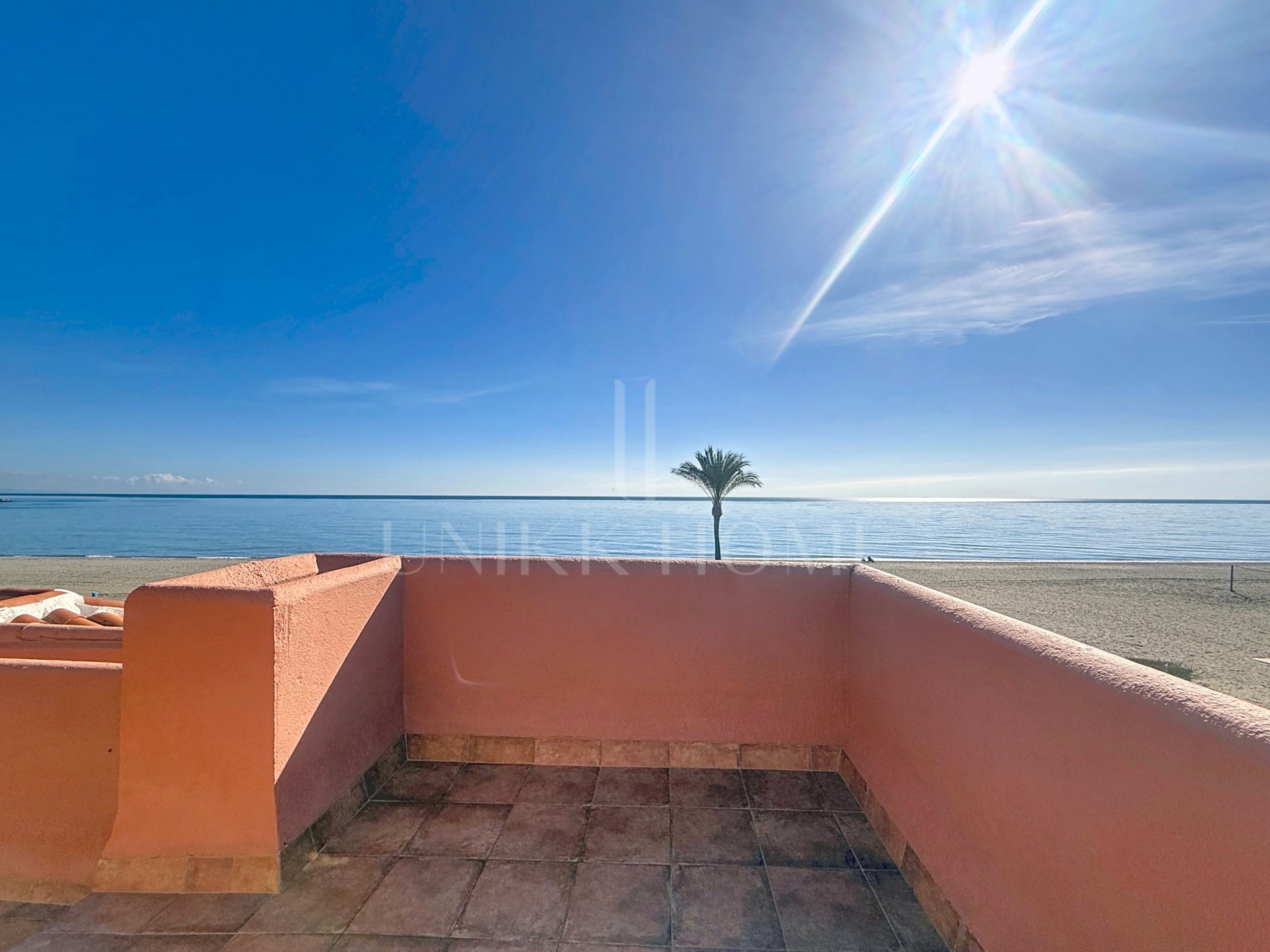 Corner townhouse on the beachfront in Marina de Casares, Casares Playa