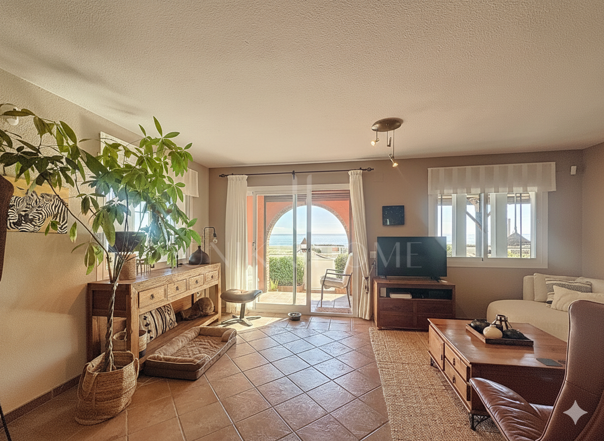 Corner townhouse on the beachfront in Marina de Casares, Casares Playa