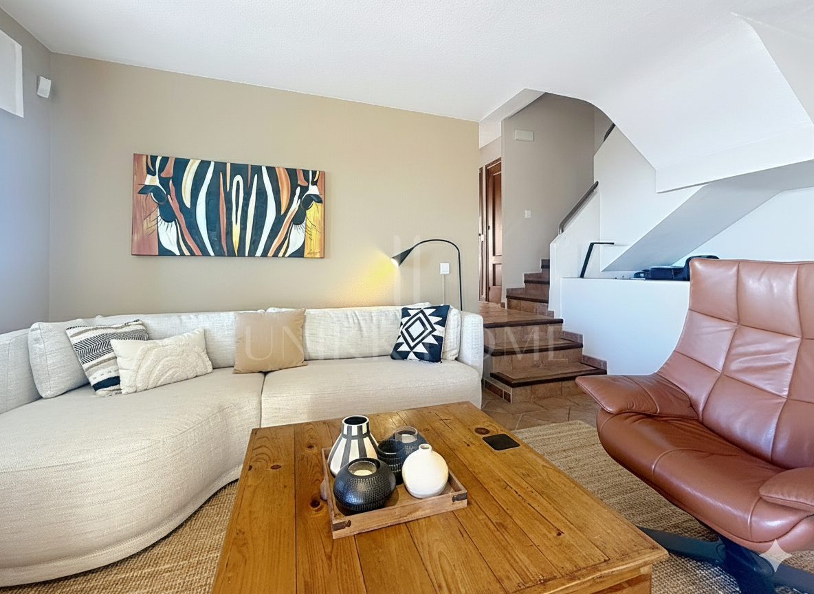 Corner townhouse on the beachfront in Marina de Casares, Casares Playa