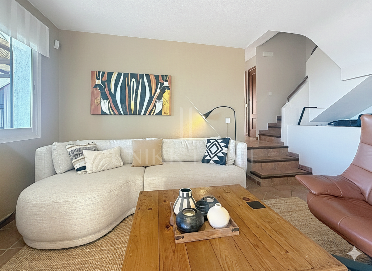 Corner townhouse on the beachfront in Marina de Casares, Casares Playa