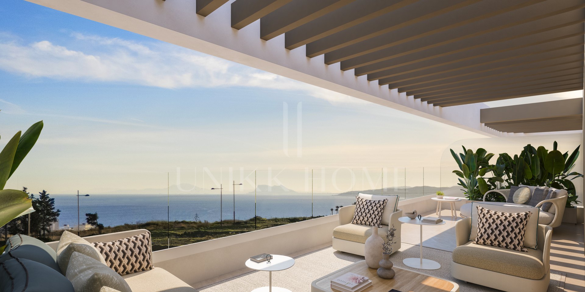 Sea Views Penthouse with Solarium - Modern Resort Complex with Indoor Pool and SPA - Las Mesas Estepona Port