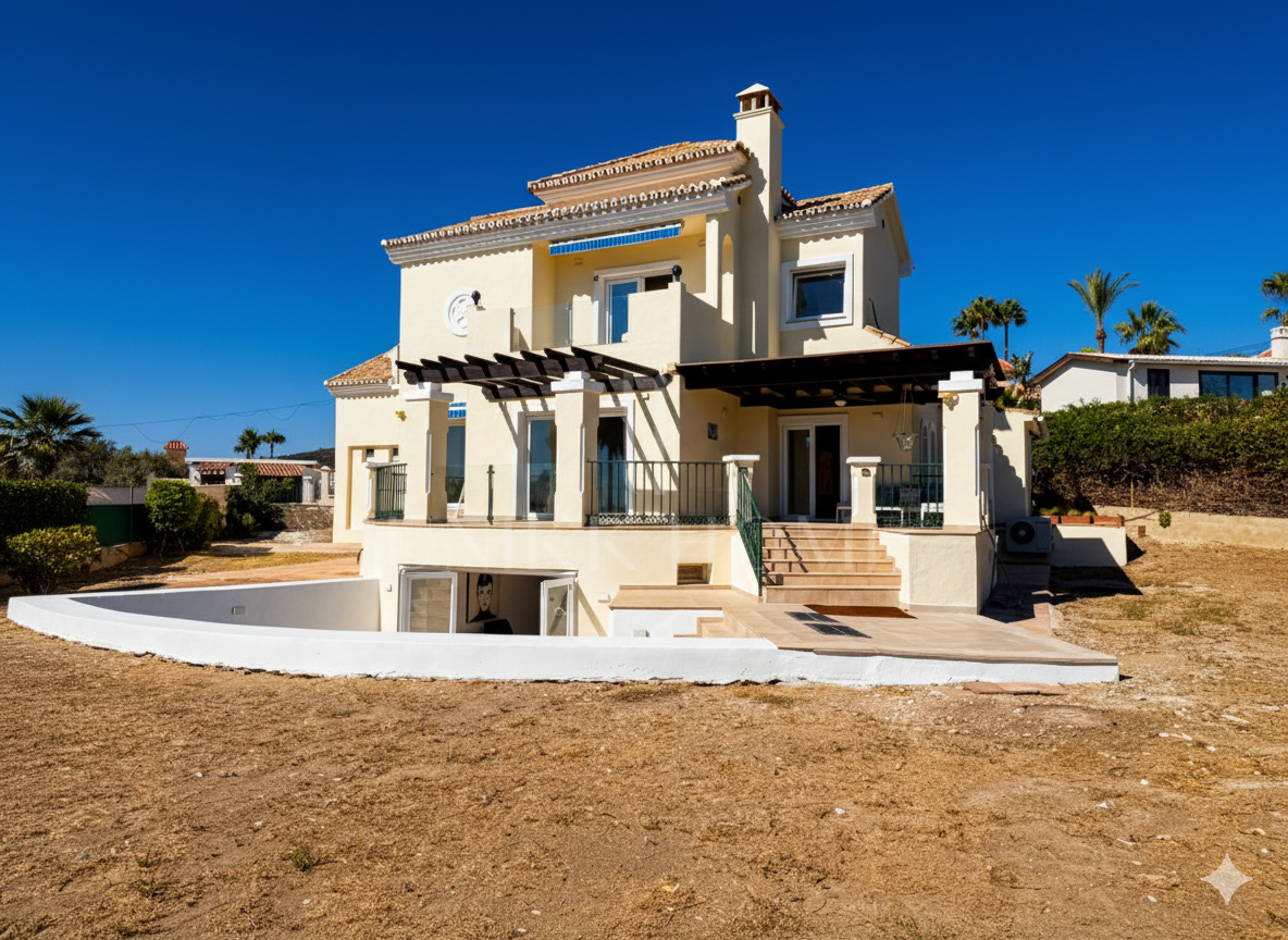 Classic Mansion with Panoramic Sea Views in Puerto Romano, Estepona