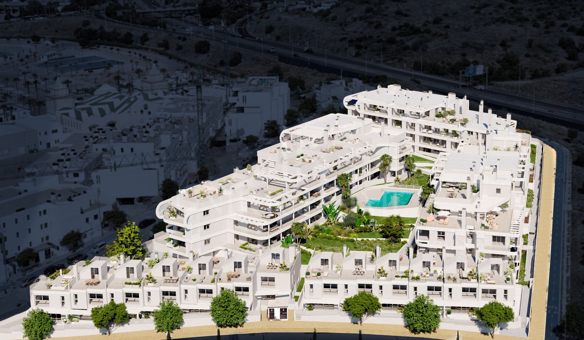 Brand New 2 Bedrooms Apartment with Solarium in New City Development - Estepona Town Calvario