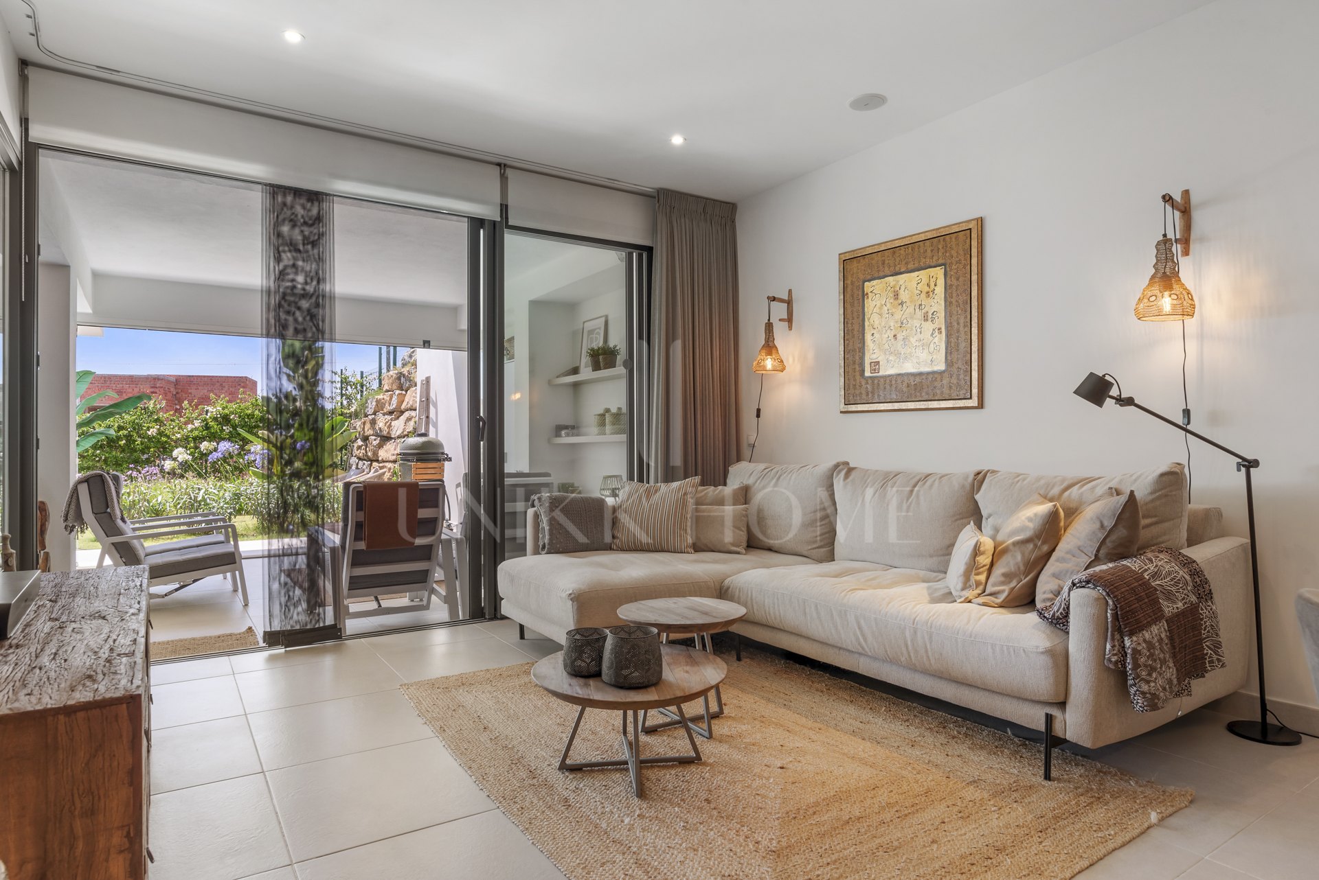 Contemporary Garden Apartment with Partial Sea Viewsd and Overlooking Estepona Golf