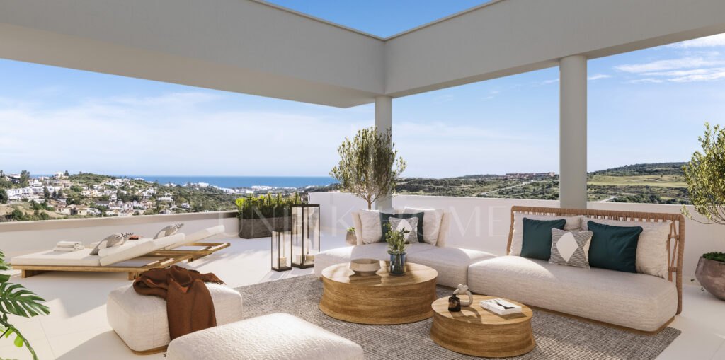 Ático nuevo de 3 dormitorios con vistas al mar en Valle Romano