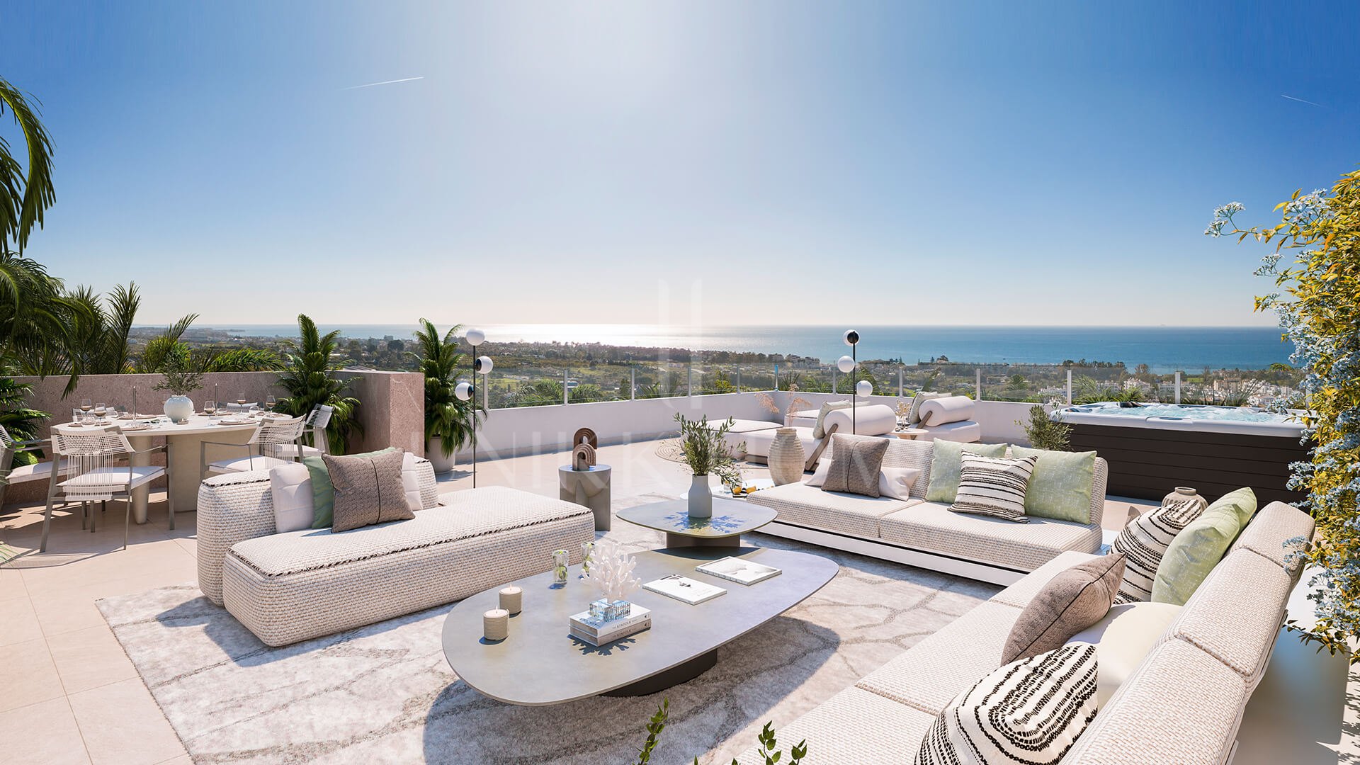 3 BEDROOMS PENTHOUSE WITH SOLARIUM AND PANORAMIC SEA VIEWS - NEW GOLDEN MILE