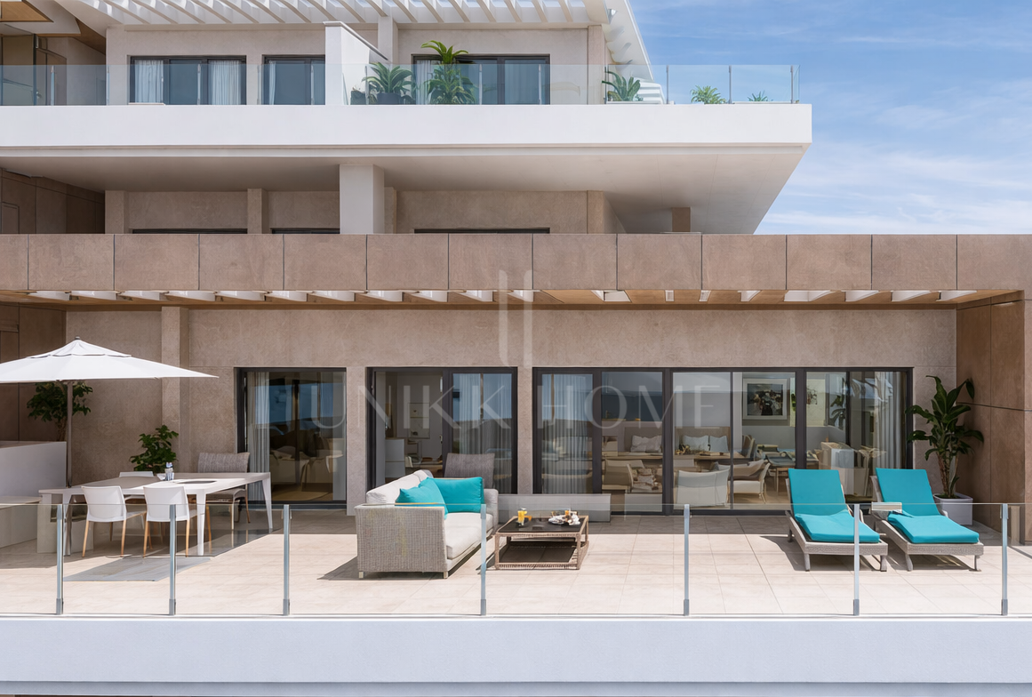 APARTAMENTO EN CONSTRUCCIÓN CON TERRAZA Y VISTAS AL MAR EN ESTEPONA ESTE