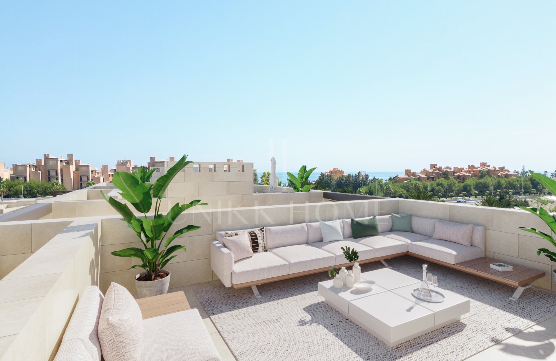 ÁTICO CON SOLARIUM CON VISTAS EN OBRA NUEVA CERCA DE LA PLAYA KEMPINSKI