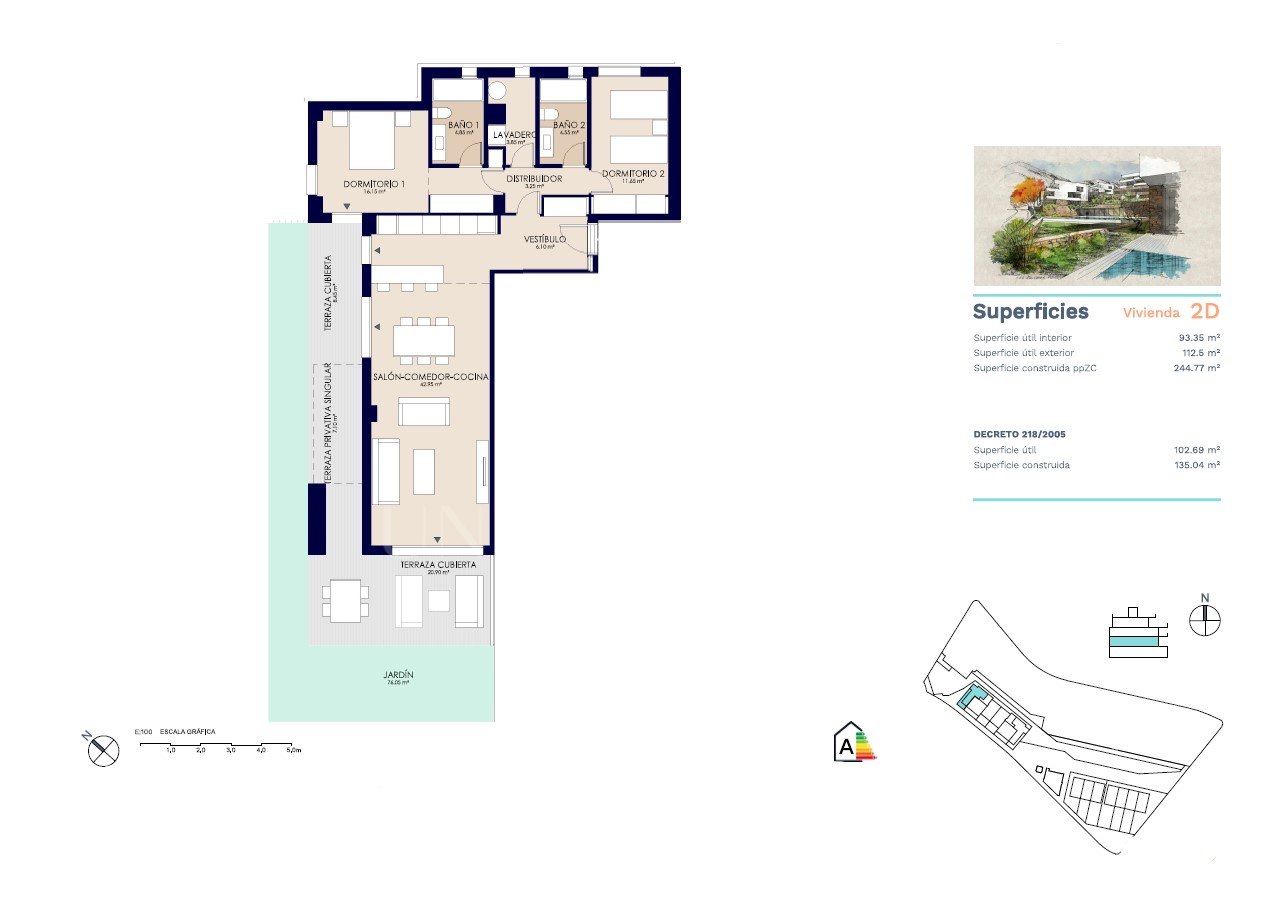 Vistas al mar, jardín privado y servicios de resort – Impresionante apartamento de llave en mano en Estepona