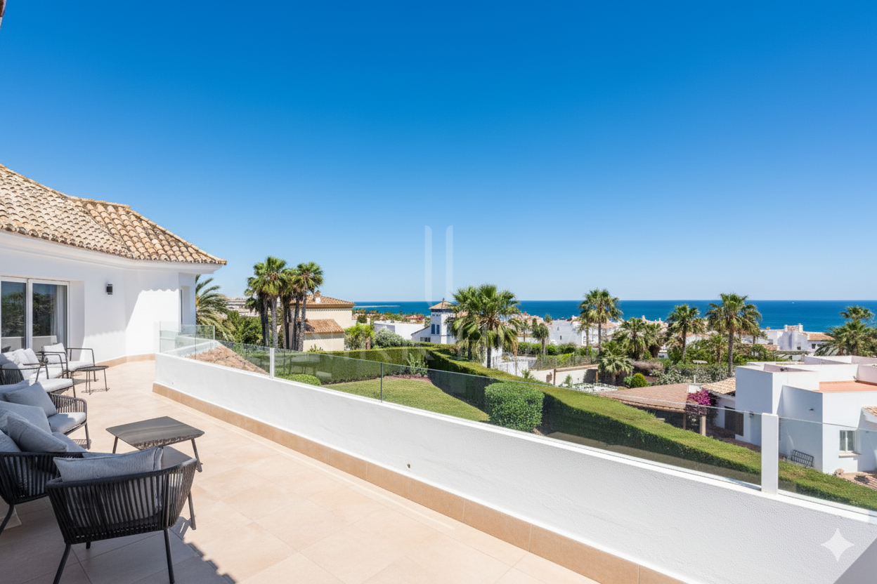 Fantastic Villa with Breathtaking Sea Views walking Distance to the Beach - Estepona West