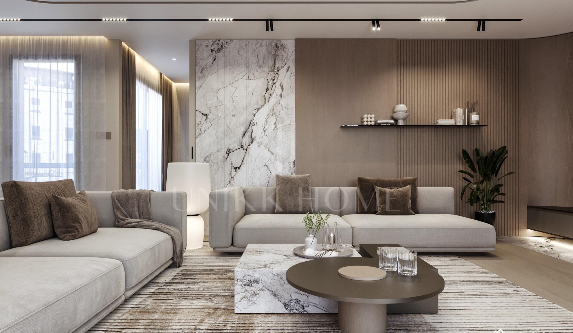 Elegante residencia de 3 dormitorios cerca de Marbella con vistas al mar 270°, dos terrazas, jacuzzi y características de hogar inteligente premium.