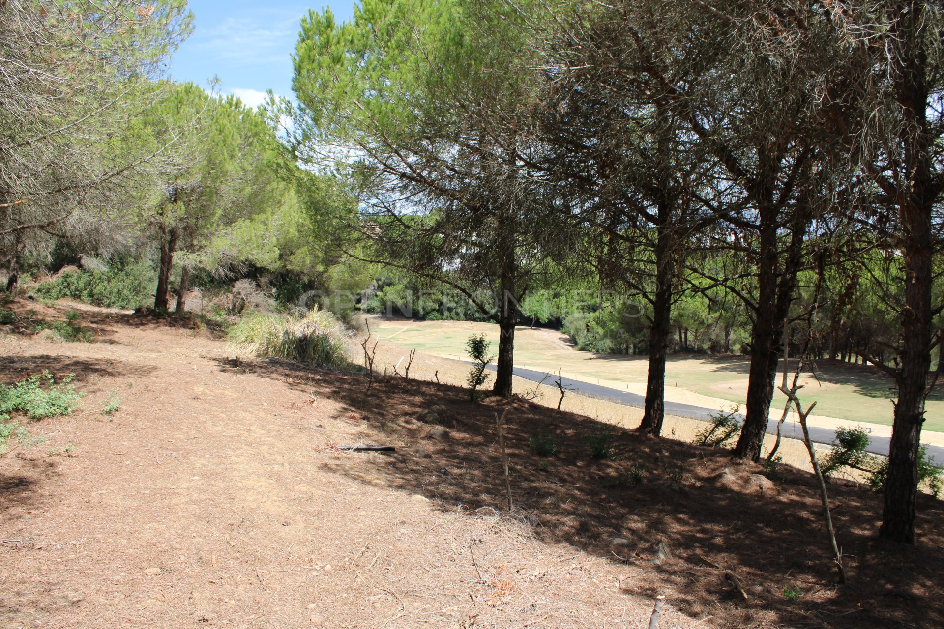 Terrain avec vue sur la mer et le golf à Sotogrande