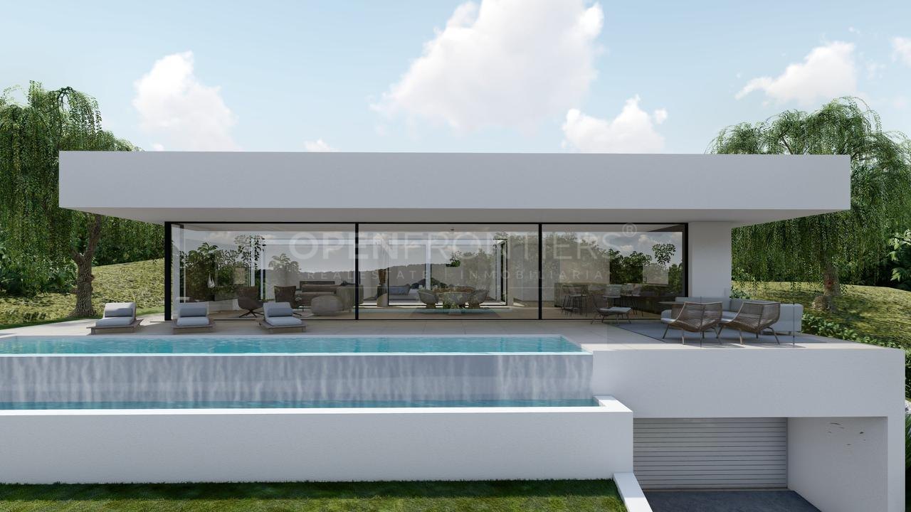 Villa moderne à Sotogrande avec structure achevée et design premium