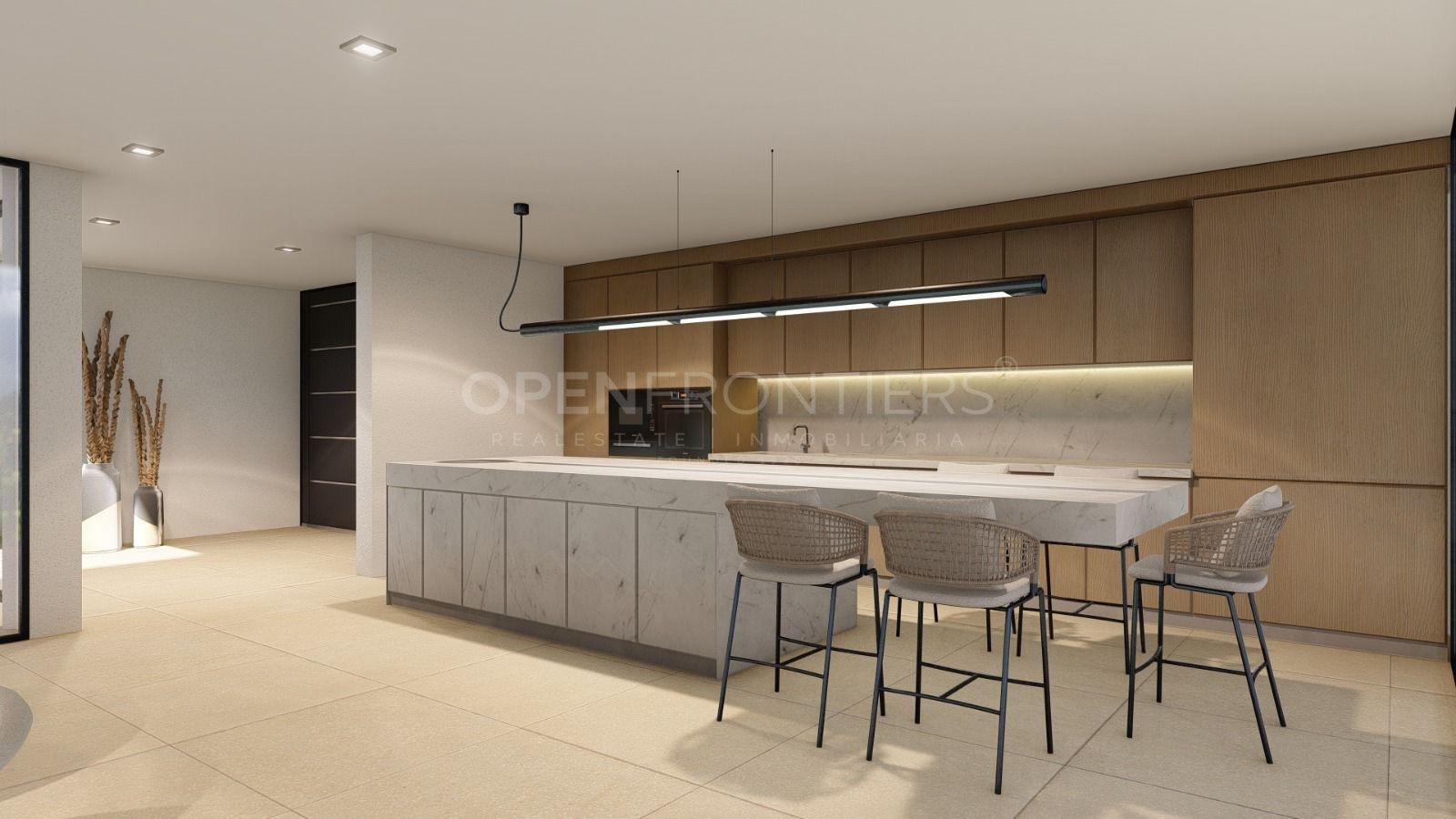 Villa moderne à Sotogrande avec structure achevée et design premium