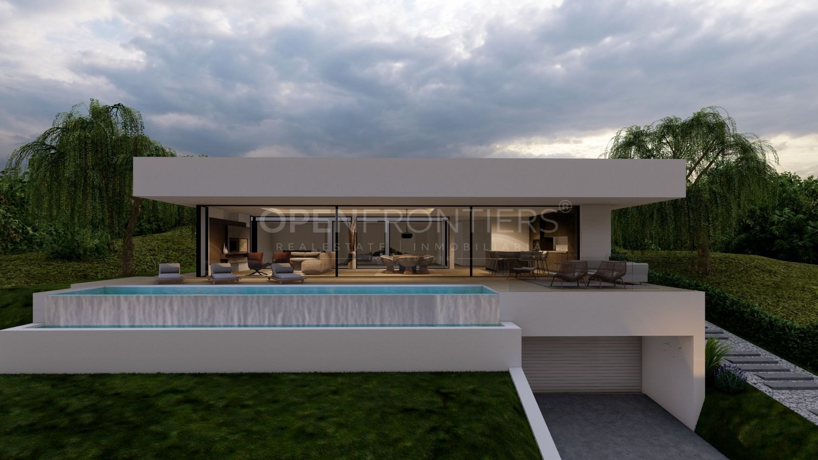 Modern villa in Sotogrande with completed structure and premium design