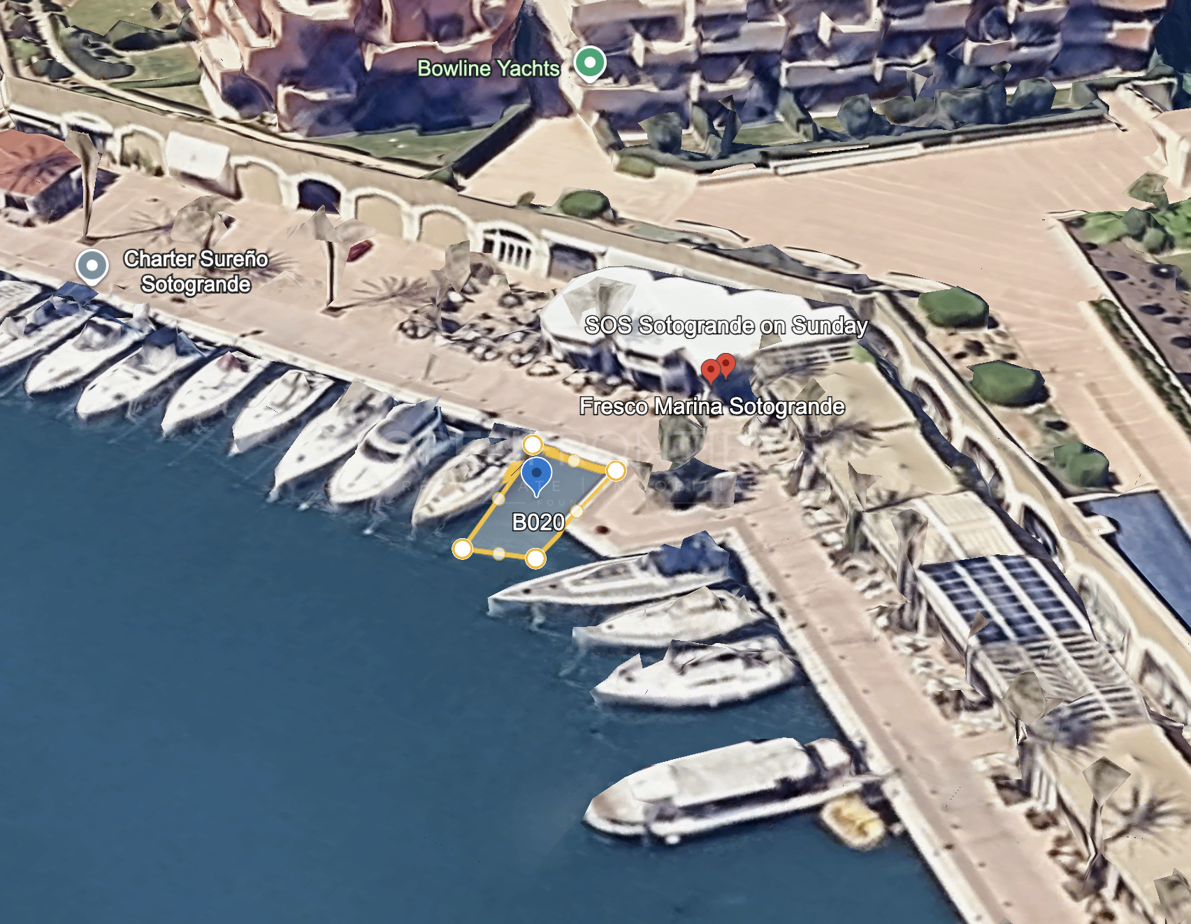 Prime 15m² Mooring with Panoramic Marina Views in Sotogrande Puerto Deportivo