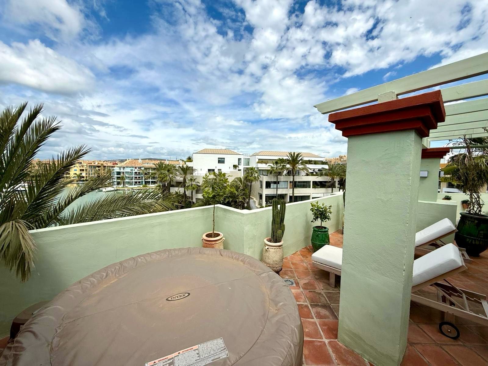 Modern Marina-Front Duplex Penthouse with Panoramic Views in Isla Tortuga, Sotogrande Port