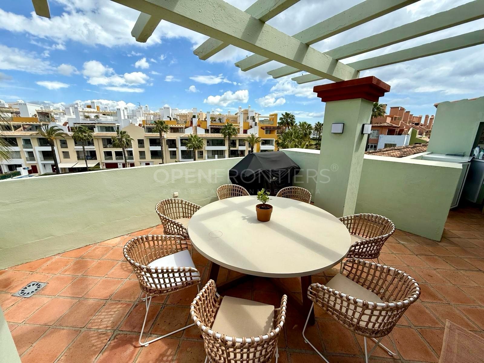 Modern Marina-Front Duplex Penthouse with Panoramic Views in Isla Tortuga, Sotogrande Port
