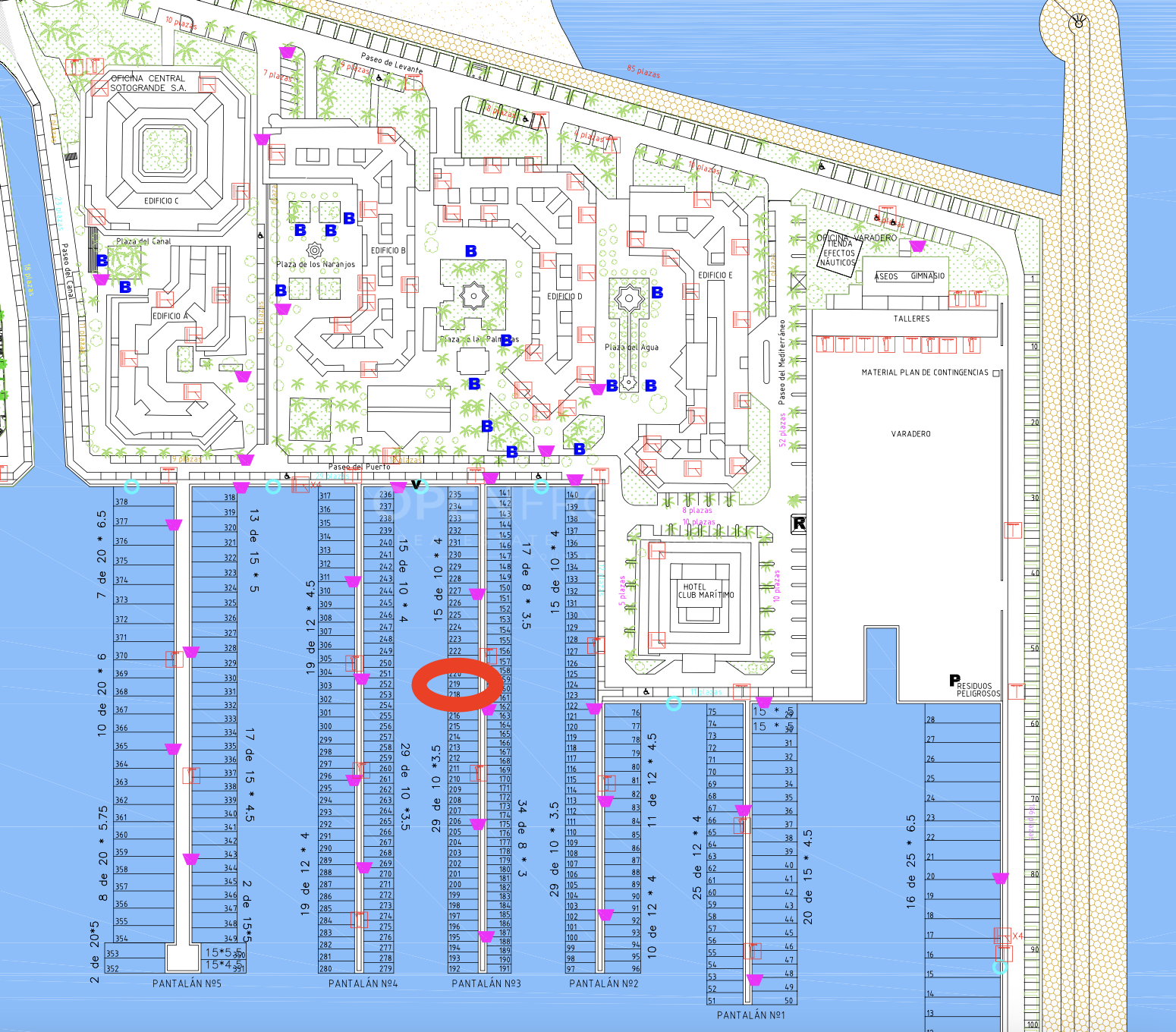 10m Berth for Sale in Sotogrande Port, Pantalan 3 Near MIM Hotel