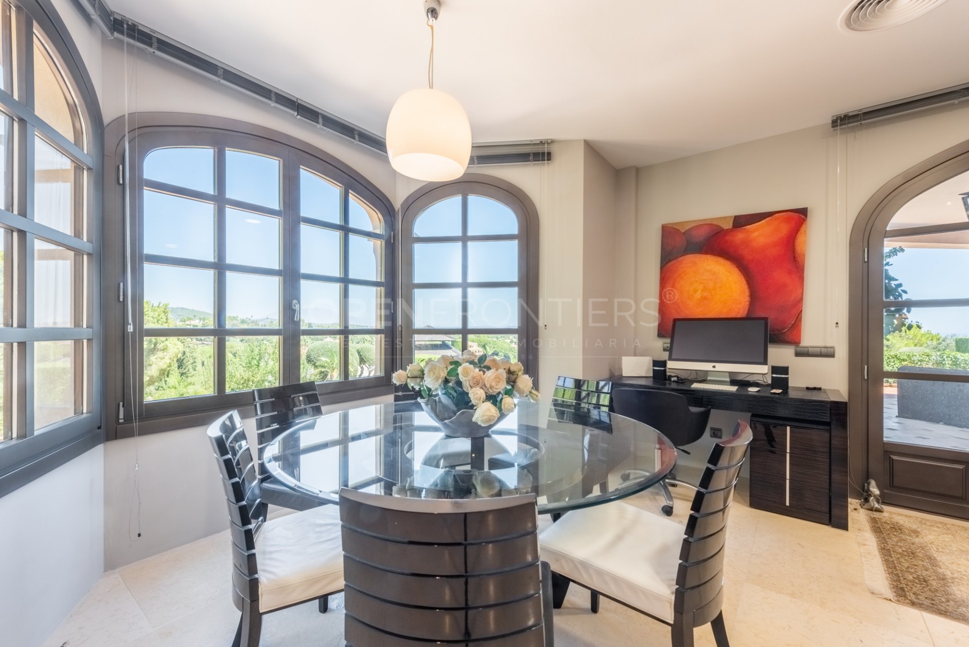Luxury villa with panoramic sea, golf and mountain views in Almenara, Sotogrande Alto