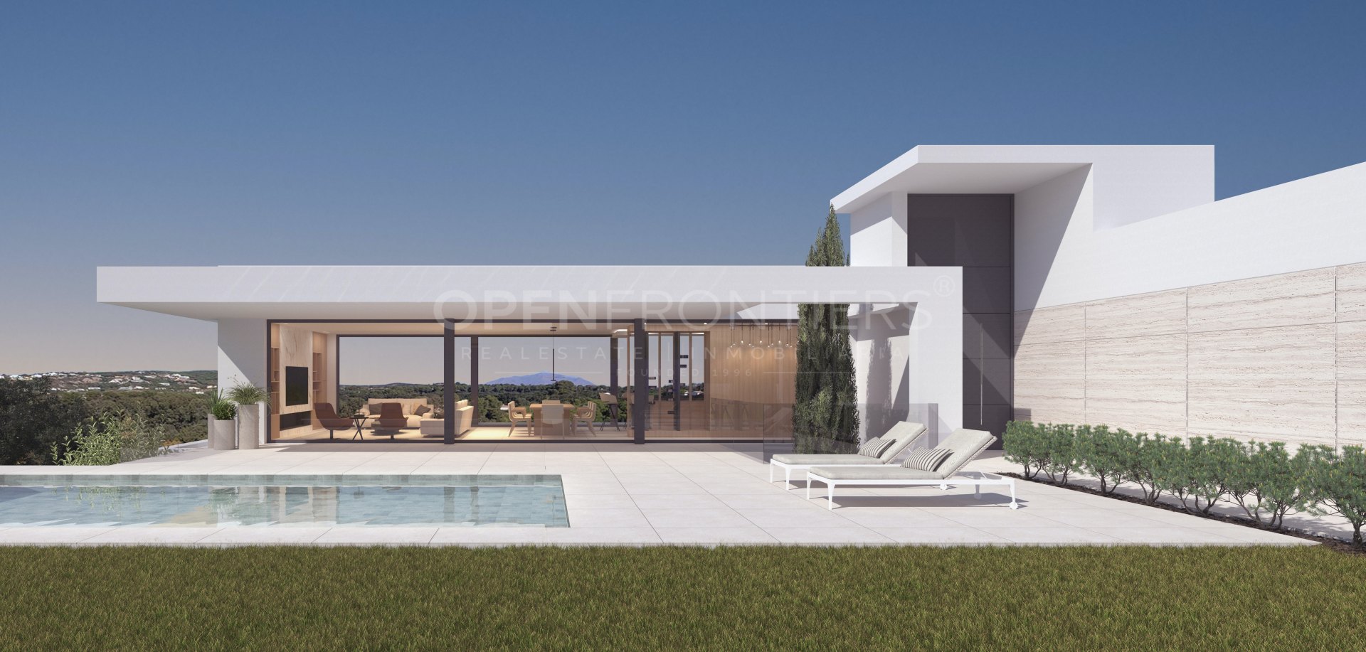 Beautiful modern 5 bed, 5 bath new build villa in F zone in Sotogrande