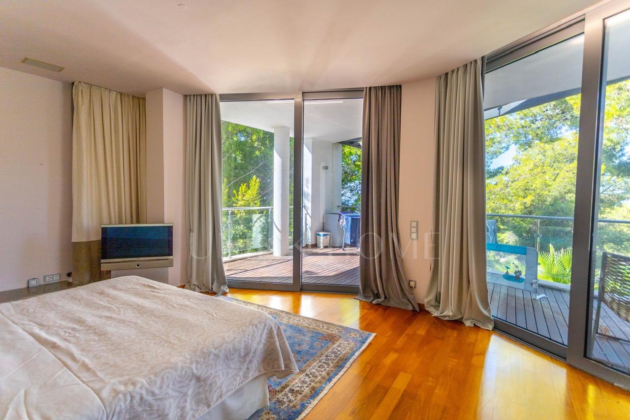 Villa independiente con piscina privada y vistas al mar, colinas de Meisho, Sierra Blanca