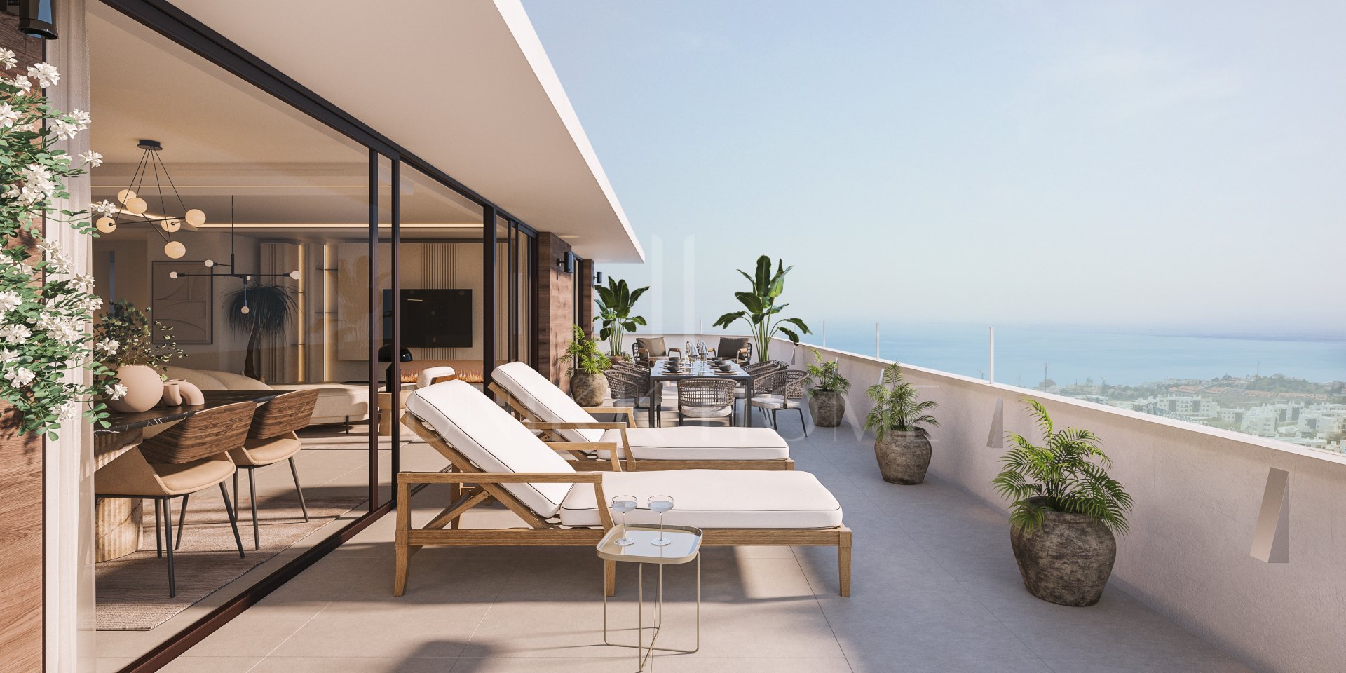 Ático de 3 dormitorios con vistas al mar