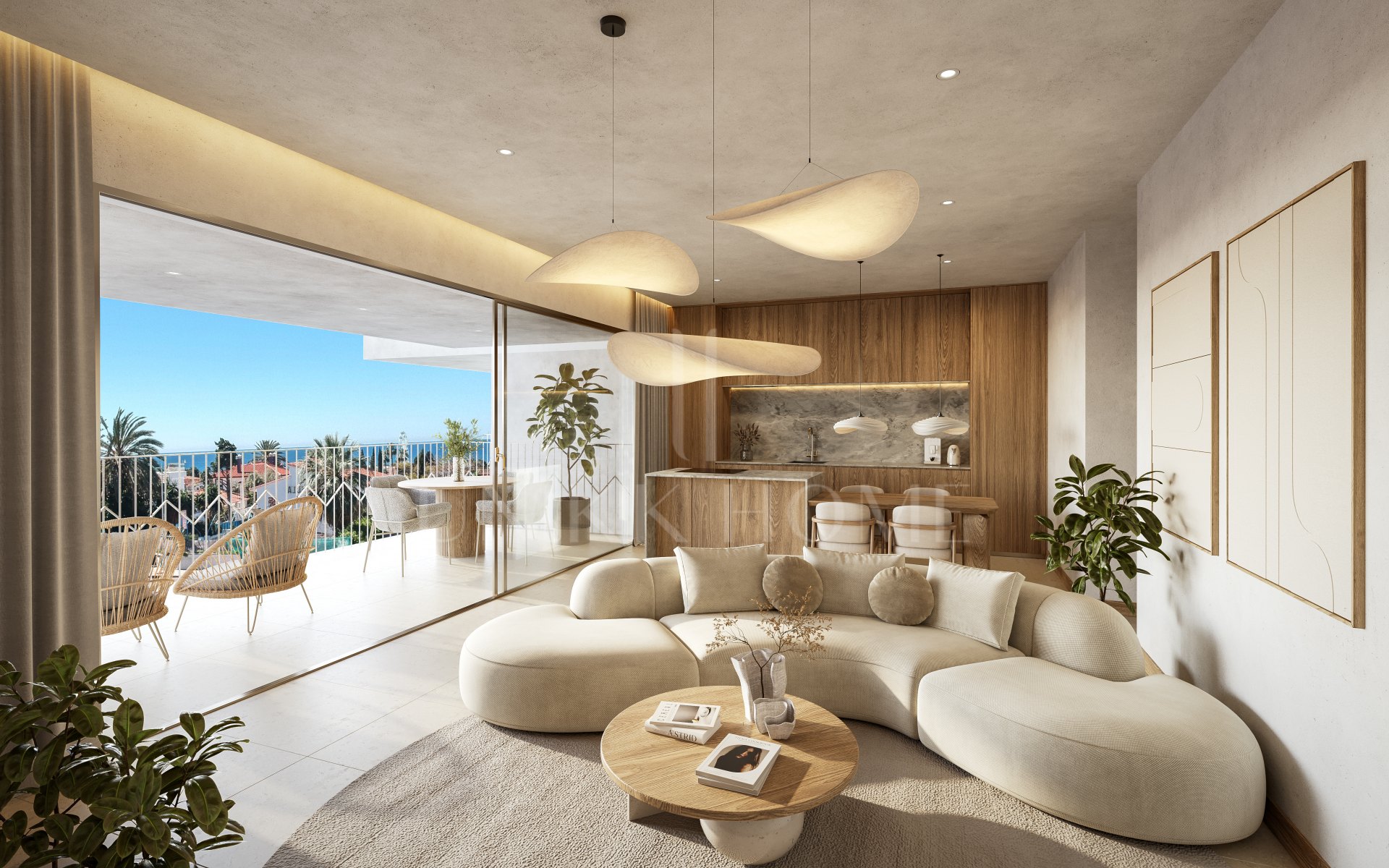 Espectacular ático con vistas al mar y piscina privada