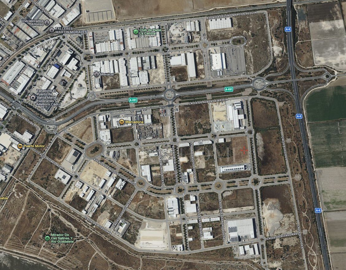 Two adjoining plots in the Las Salinas industrial estate in San José. Excellent logistical location.