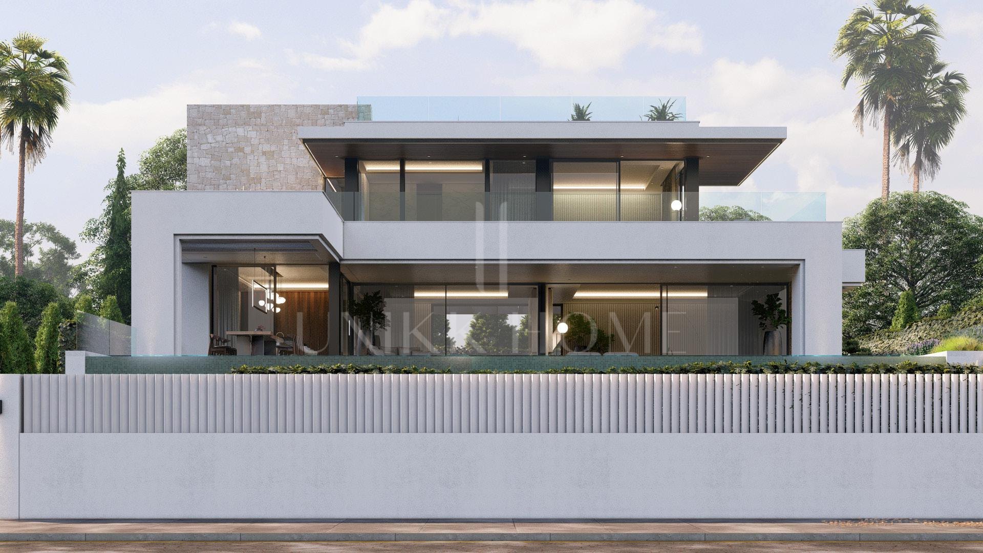 Brand new build villa in Marbesa 35 with amazing sea views and walking distance to the beach