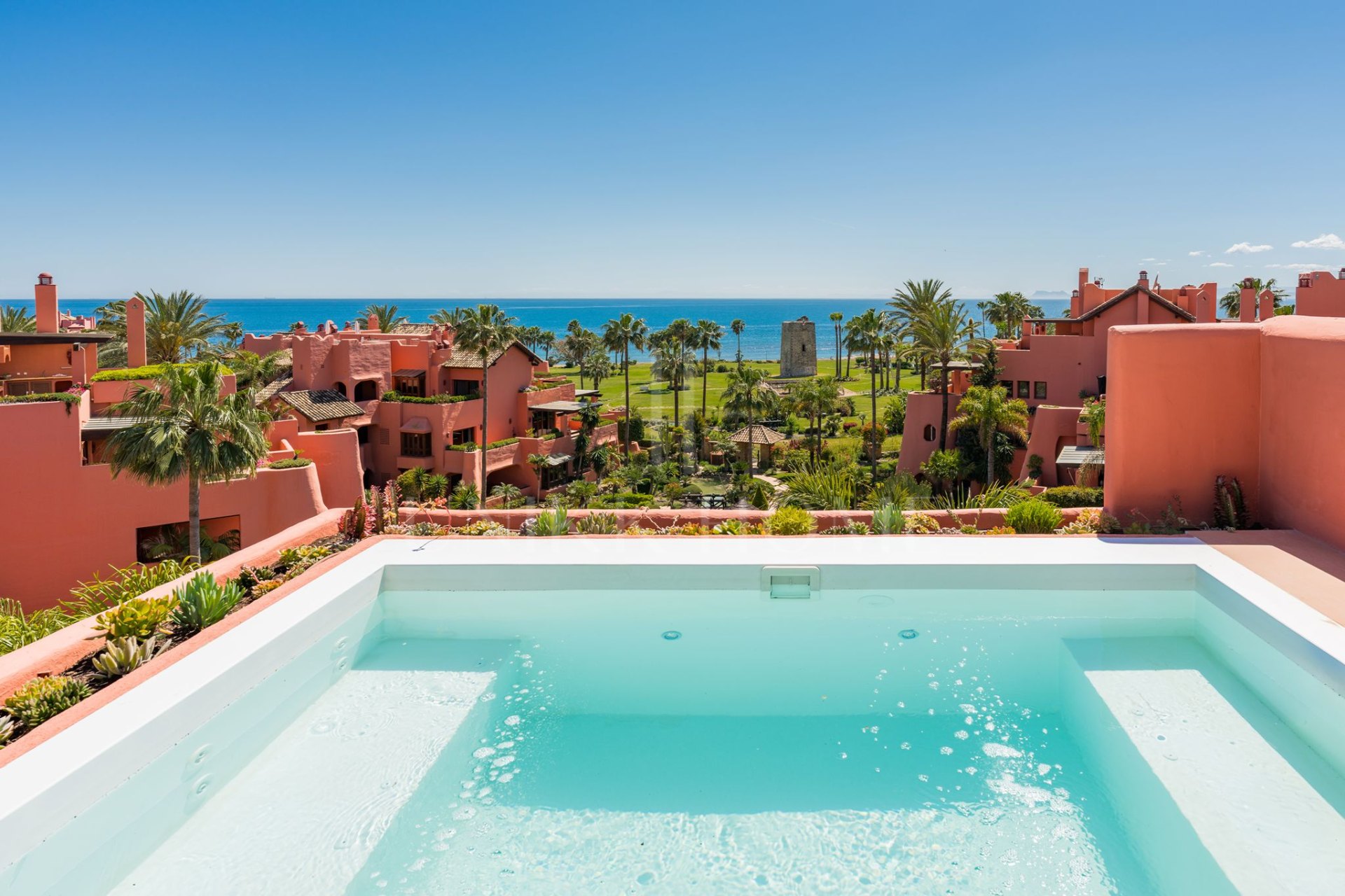 Spectacular Beachfront Duplex Penthouse in Torre Bermeja, Estepona