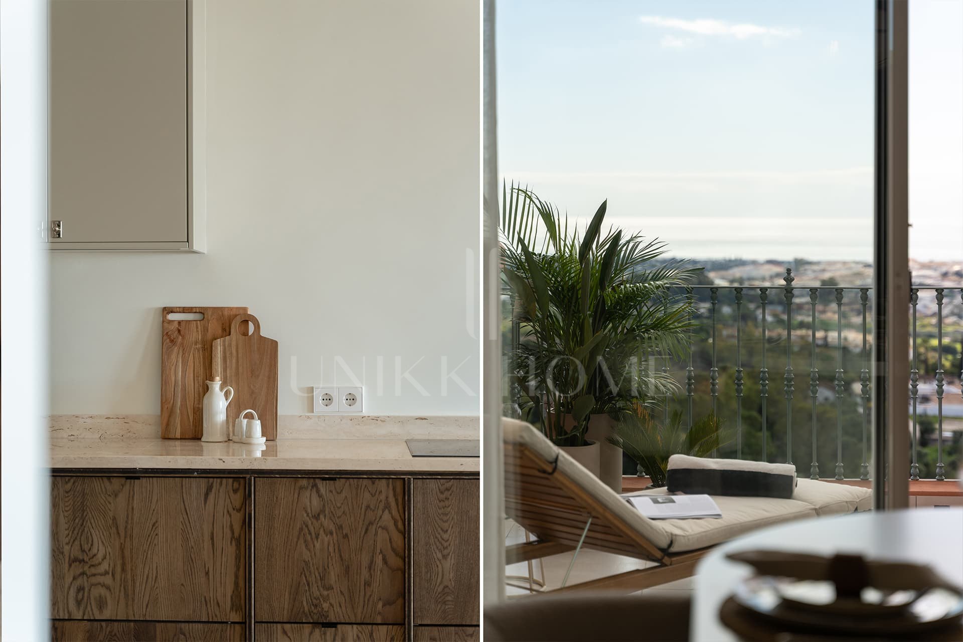 A Scandinavian style 4 bed townhouse with panoramic sea views